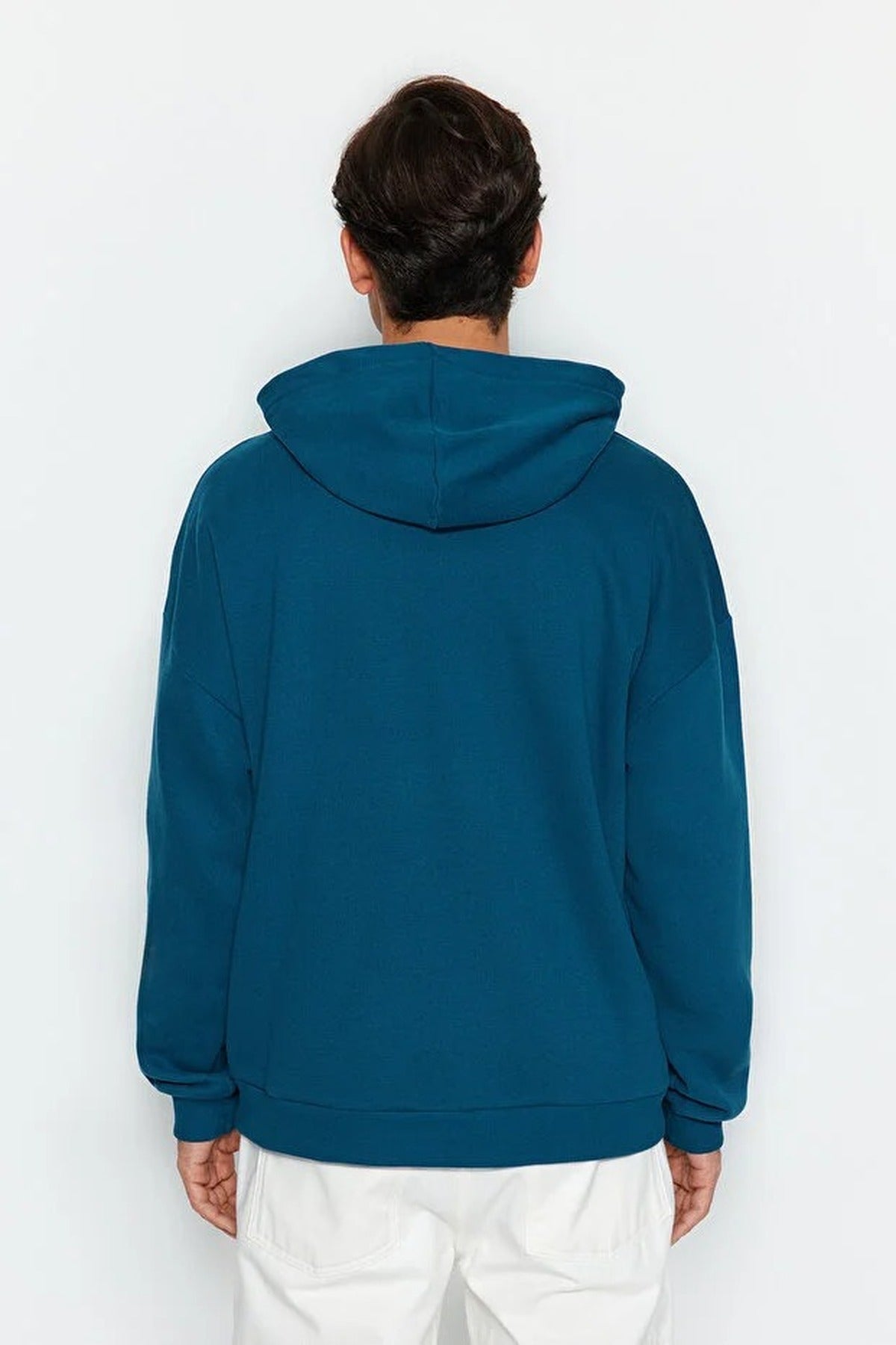 Soft Fabric Sweatshirt with Embroidered Label