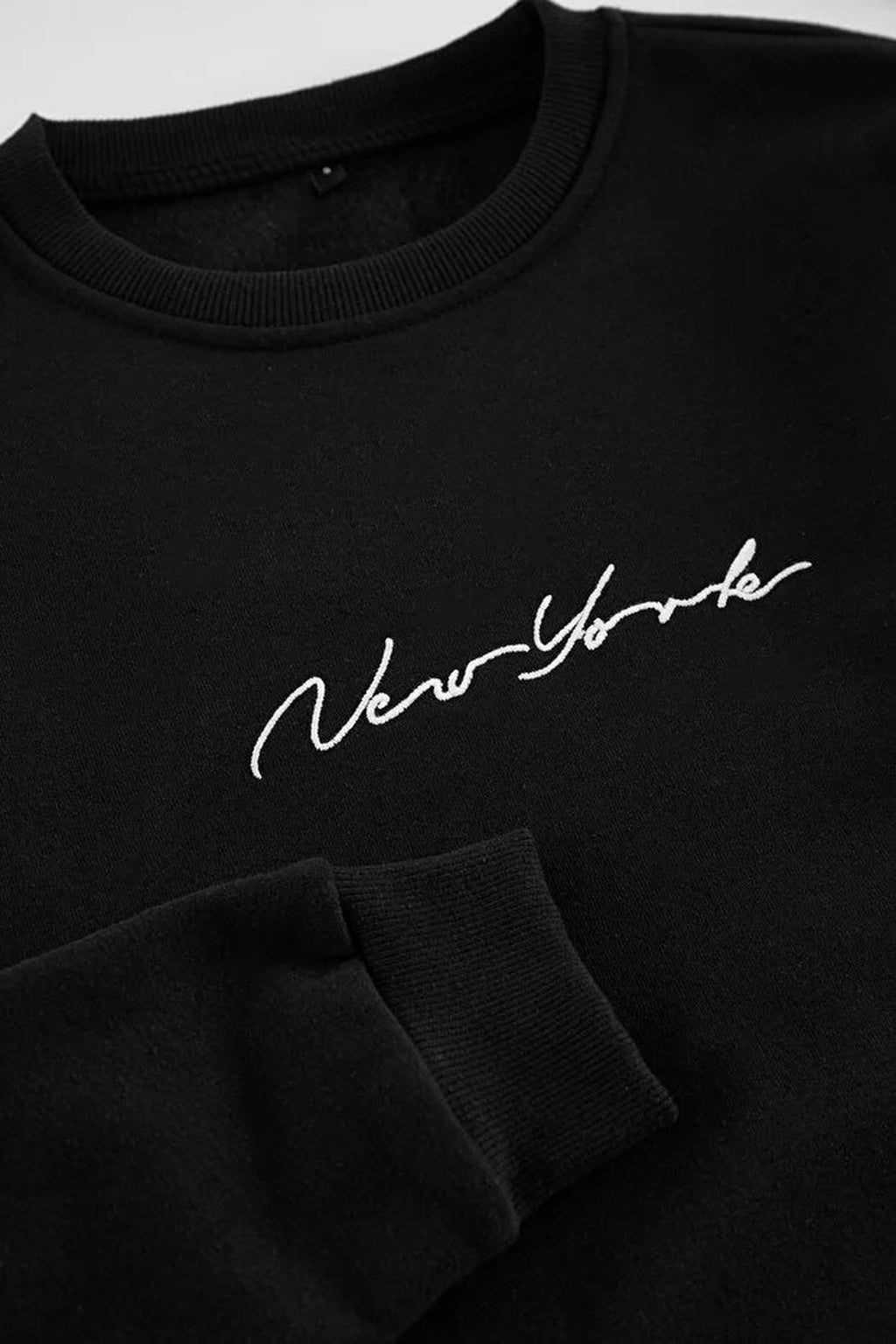 100% Cotton Regular Embroidered Polar Fleece Sweatshirt