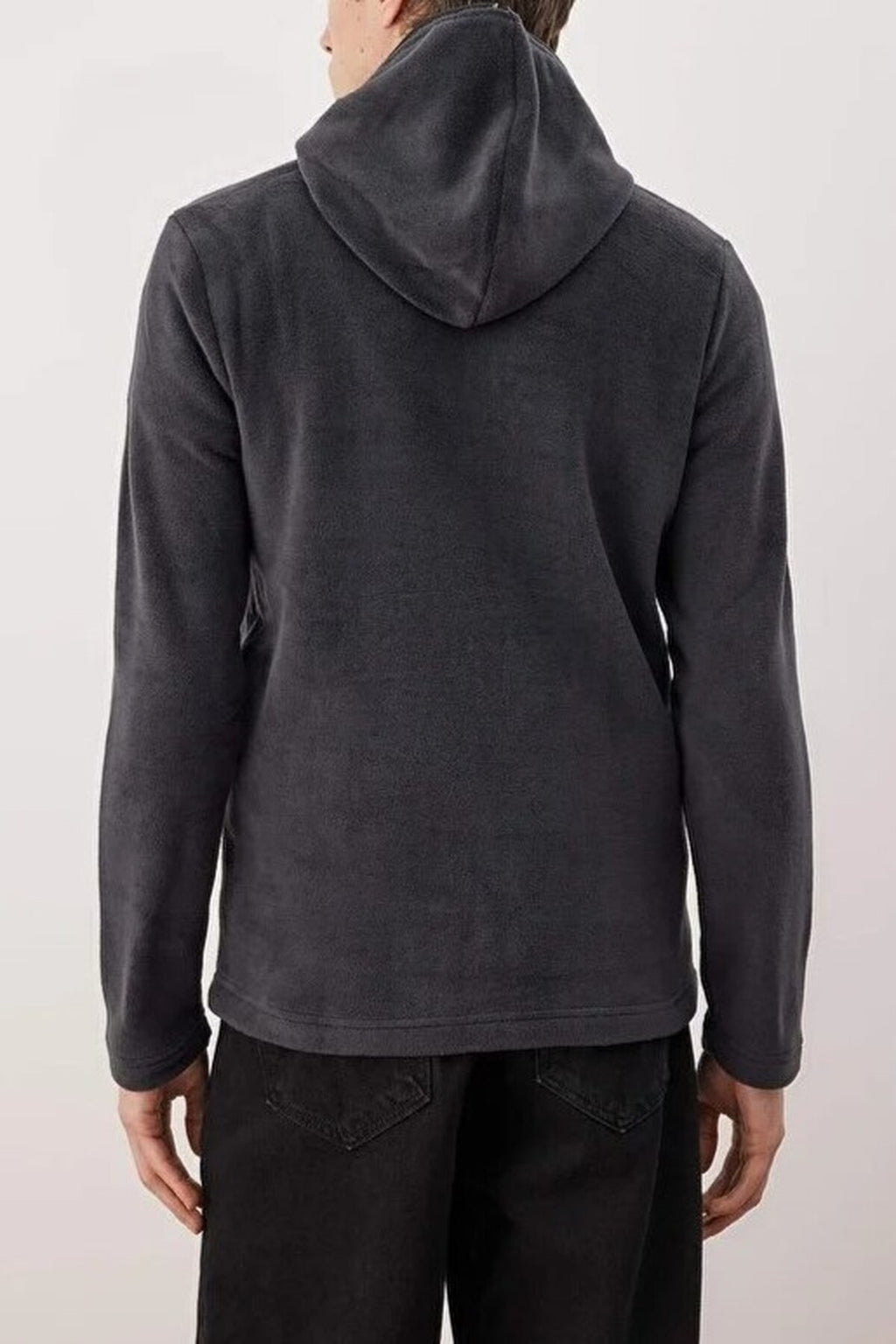 Slim Fit Fleece Zippered Hooded Sweatshirt
