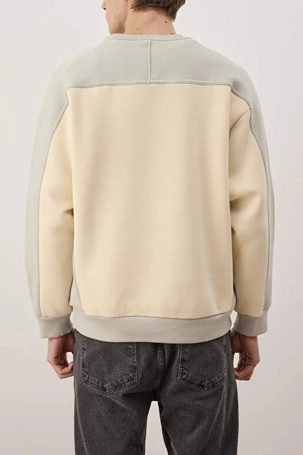 Thick Fleece Sweatshirt with Text Embroidery