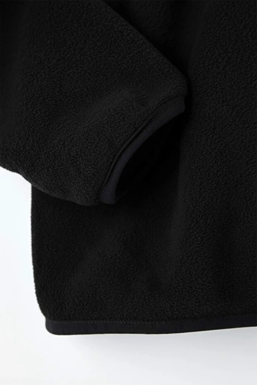 Regular Stand Collar Zippered Polar Fleece Sweatshirt with Stitching Details