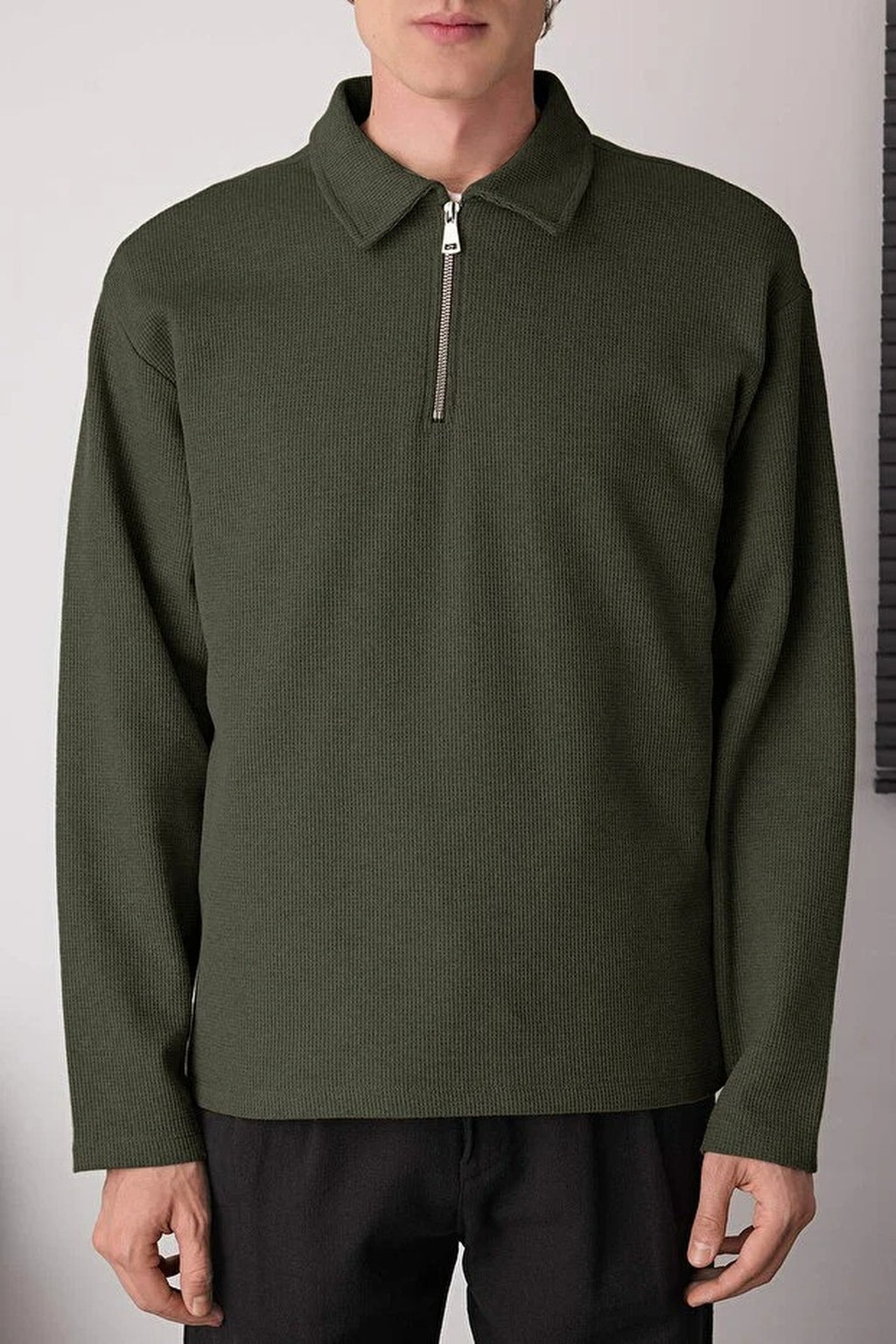 Polo Neck Sweatshirt