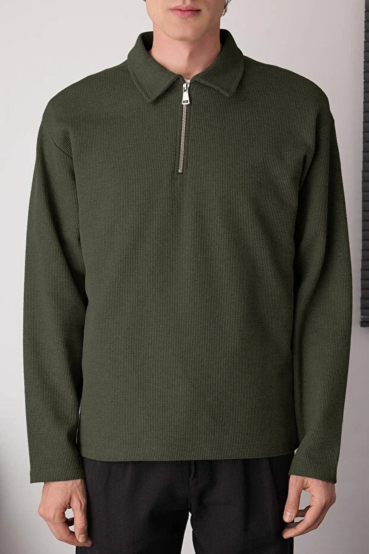 Polo Neck Sweatshirt