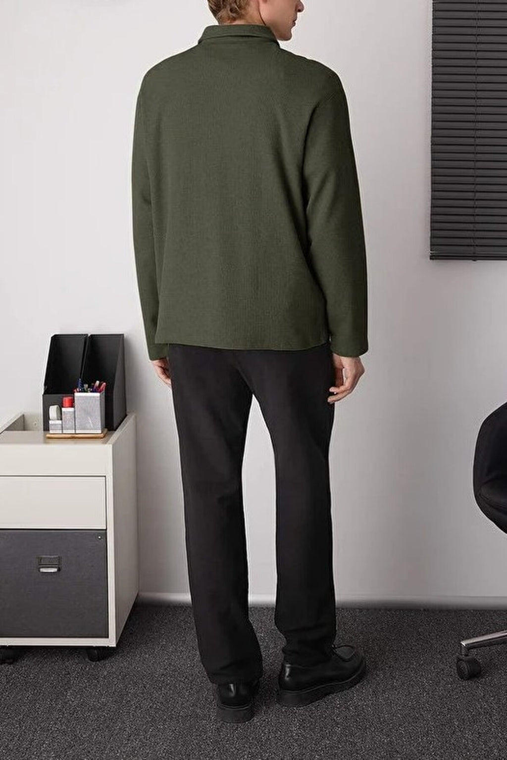 Polo Neck Sweatshirt