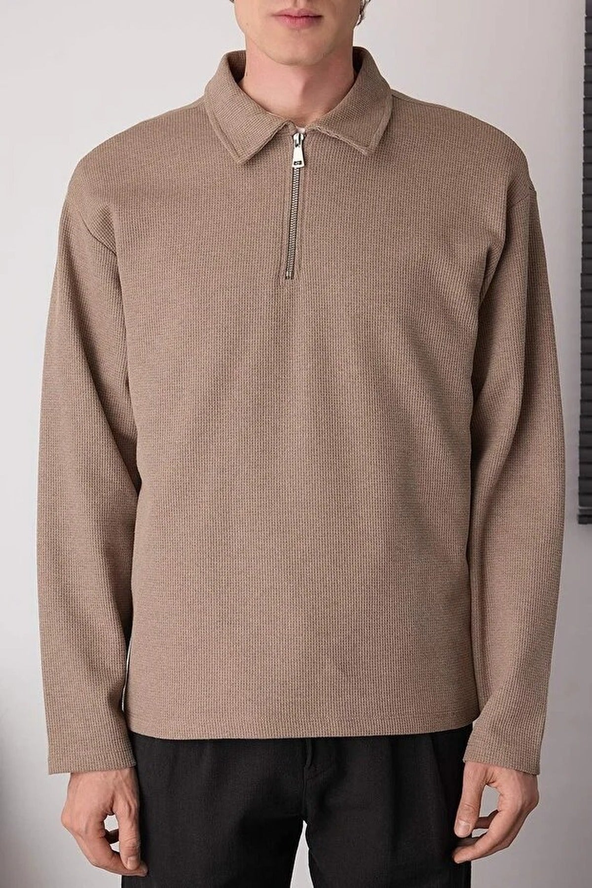 Polo Neck Sweatshirt