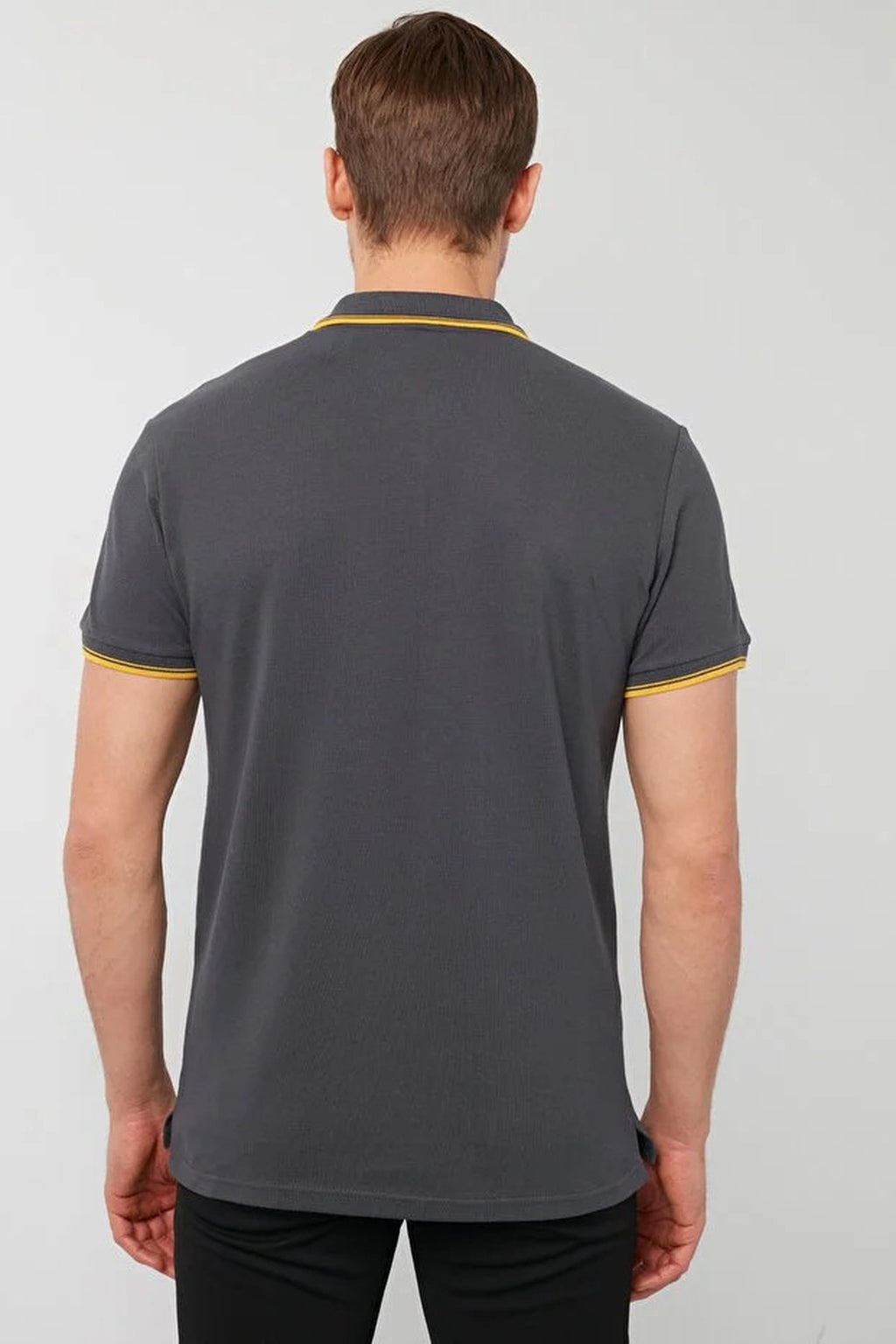 100% Cotton Button-Down Regular Polo Collar T-Shirt