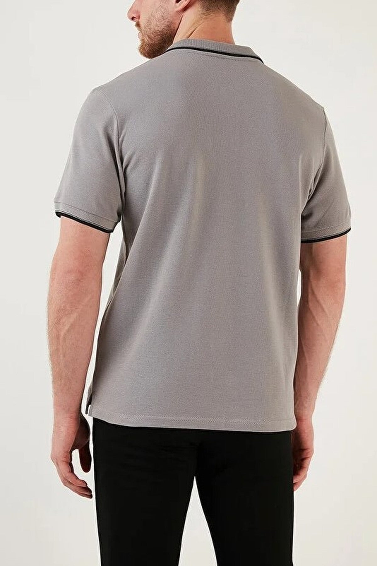 100% Cotton Button-Down Regular Polo Collar T-Shirt