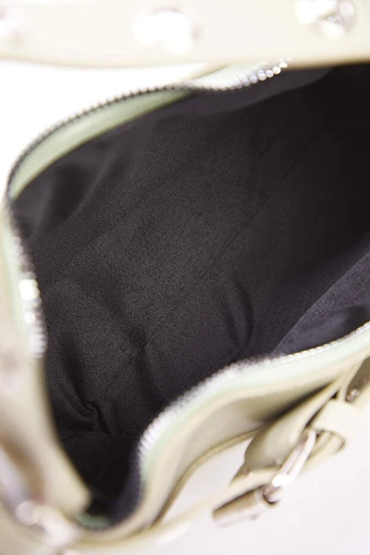 Baguette Shoulder Bag with Belt Buckle Detail