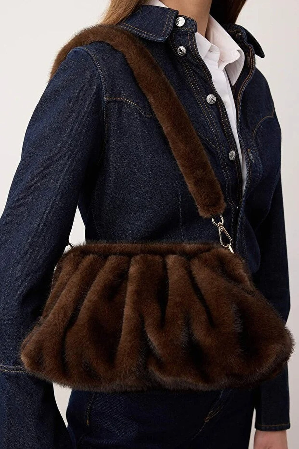 Faux Fur Women's Shoulder Bag