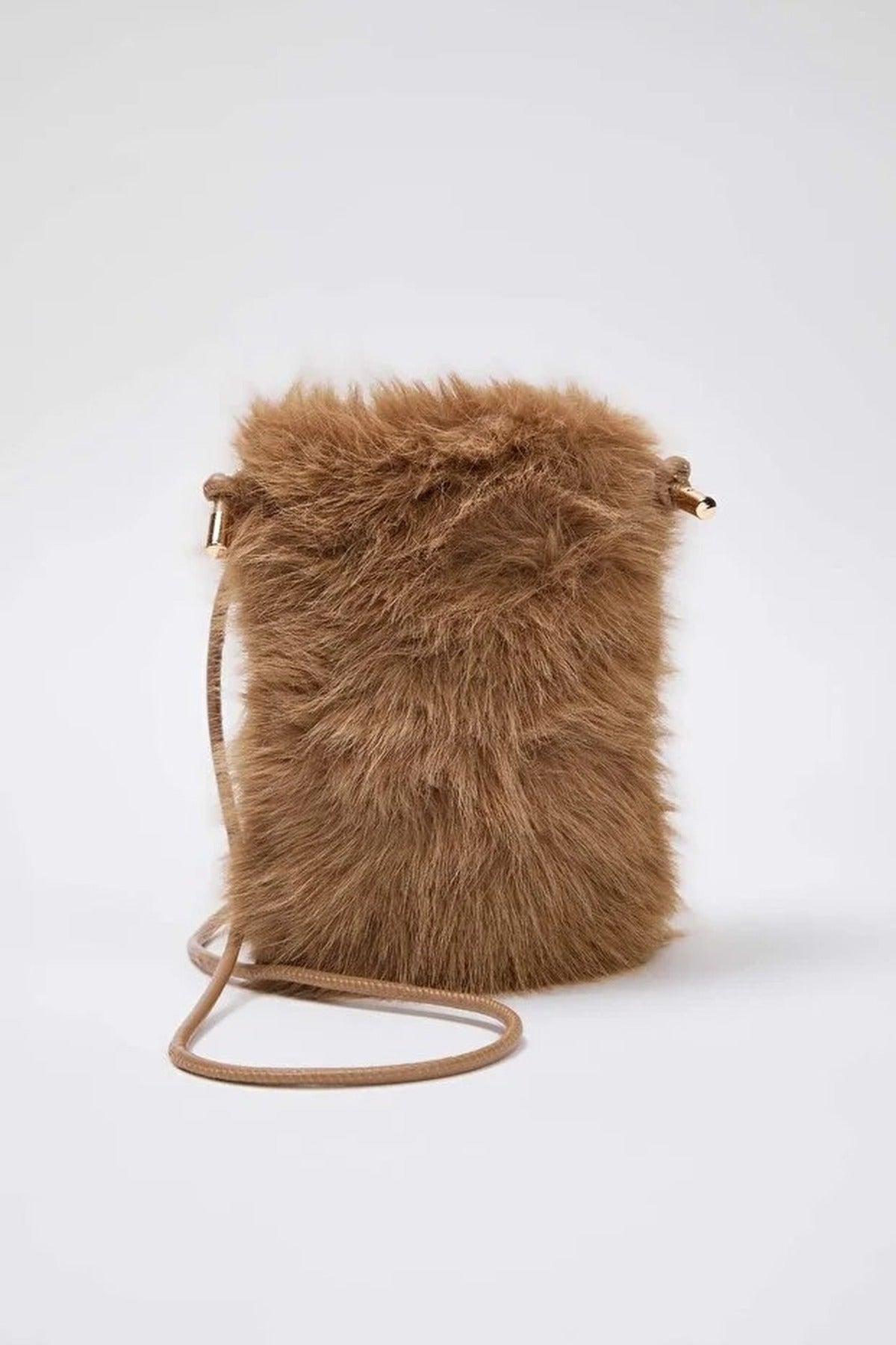 Faux Fur Crossbody Women's Shoulder and Phone Bag