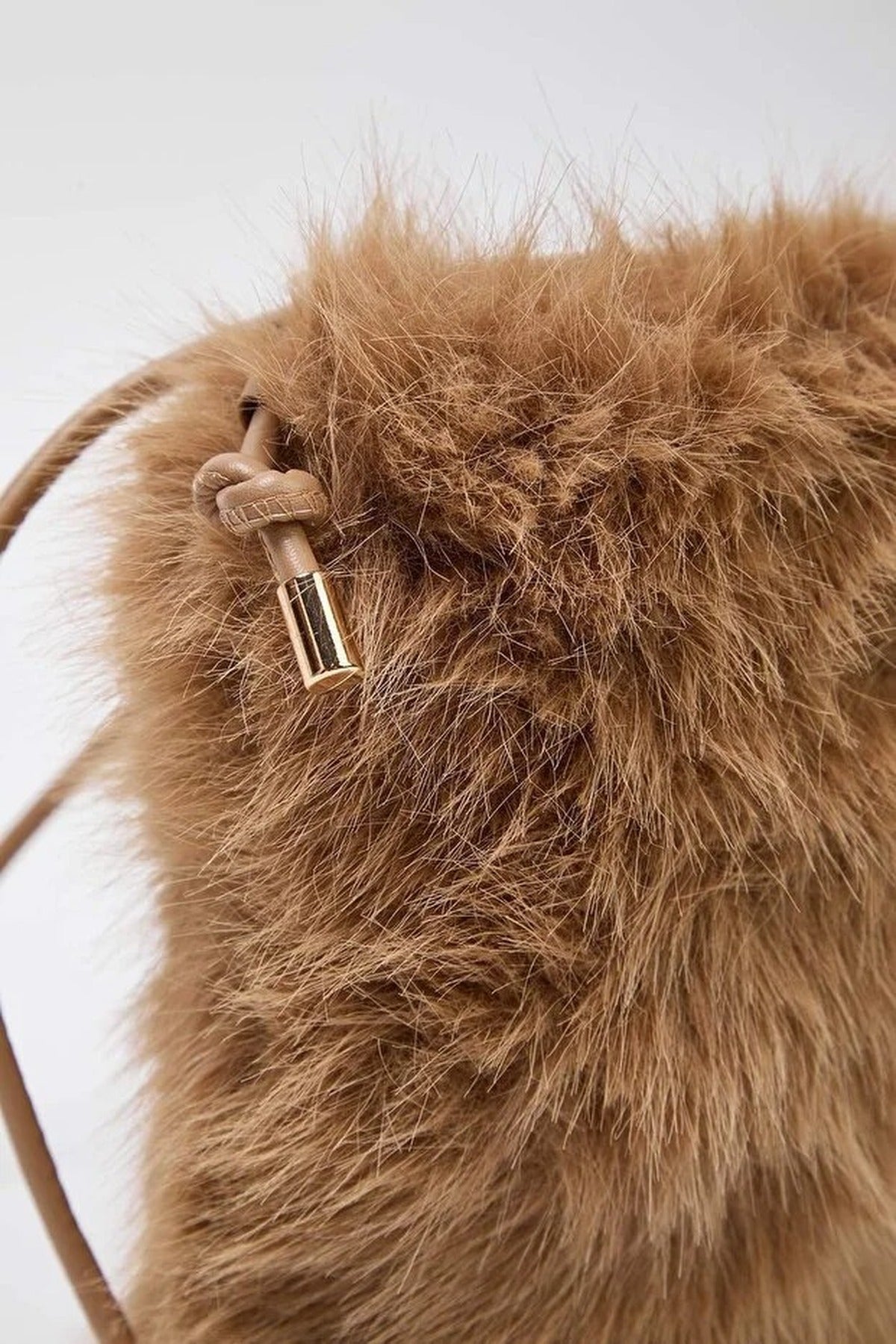 Faux Fur Crossbody Women's Shoulder and Phone Bag