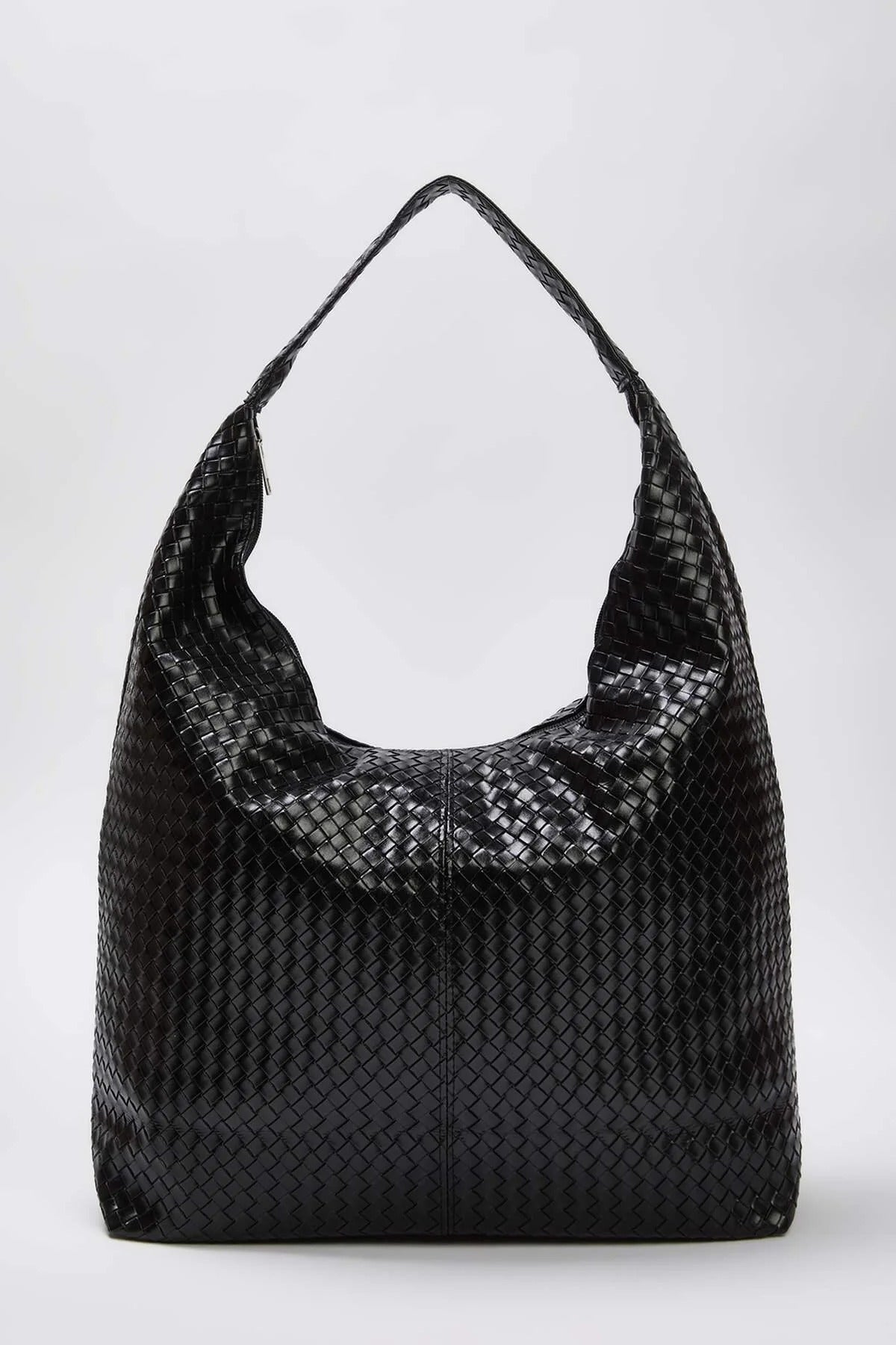 Knit Patterned Large Maxi Tote Women's Shoulder Bag