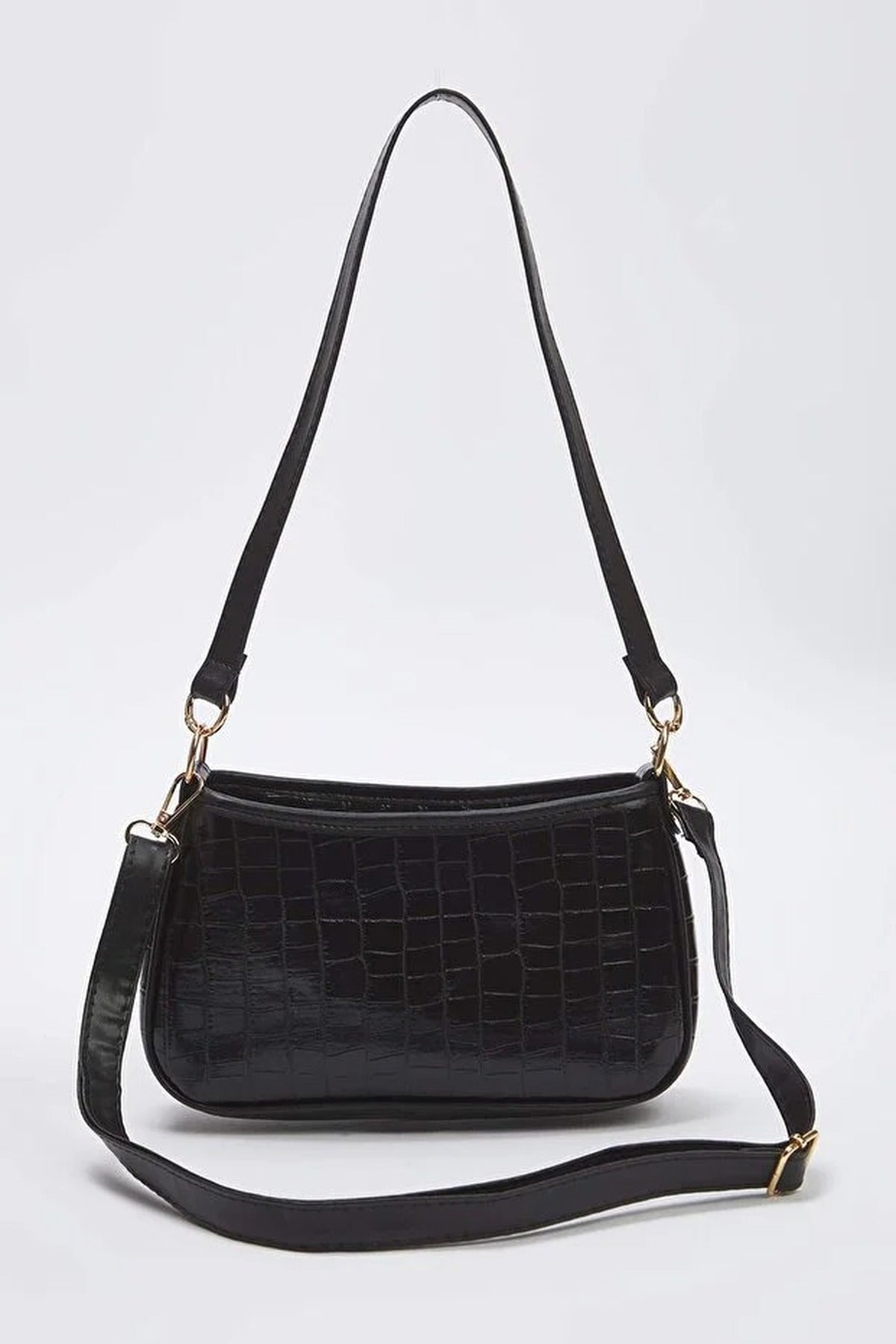 Crocodile Patterned Women's Mini City Shoulder Bag
