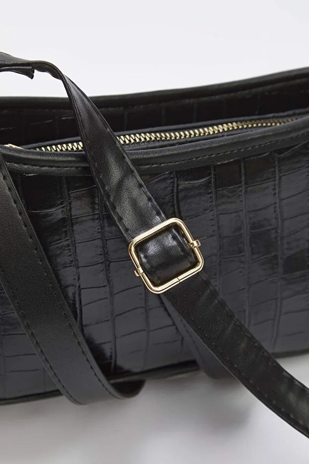 Crocodile Patterned Women's Mini City Shoulder Bag