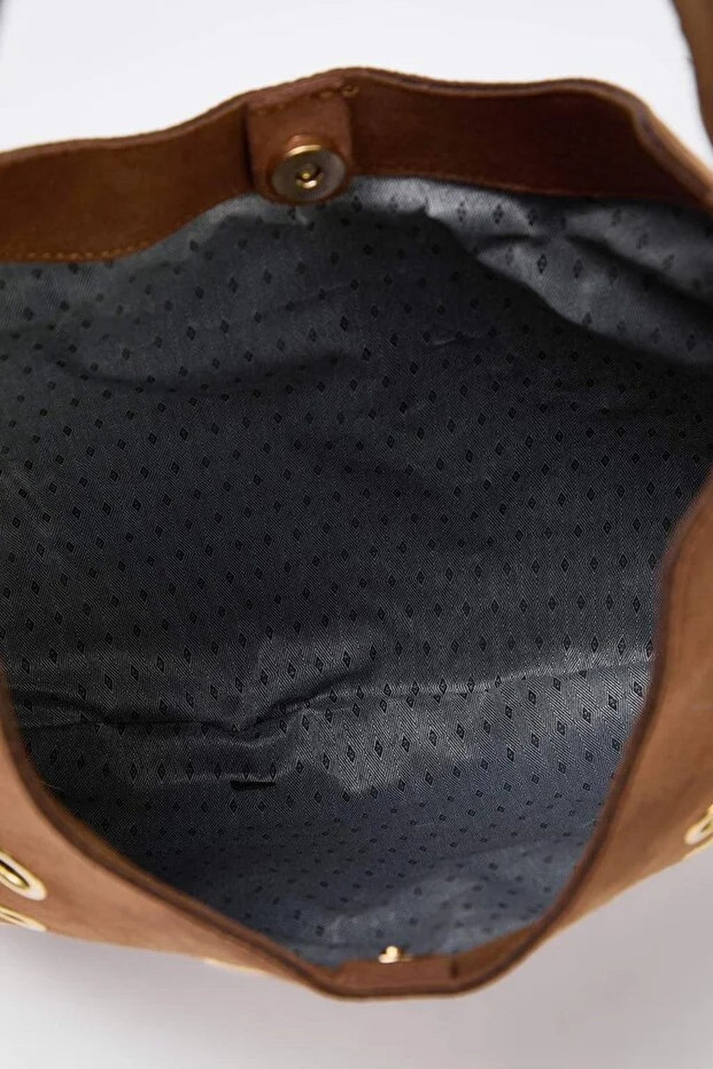 Suede Eyelet Detailed Women's Shoulder Bag