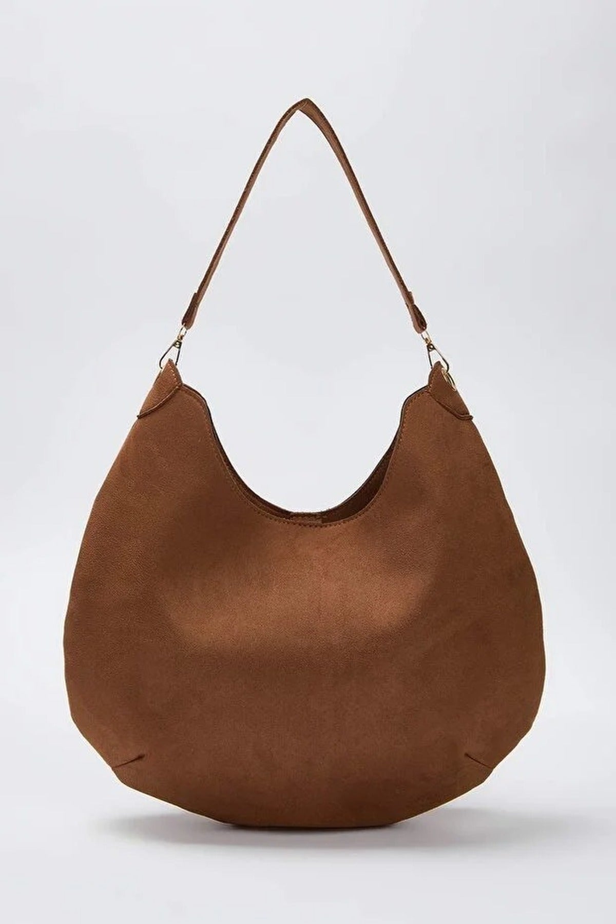 Suede Eyelet Detailed Women's Shoulder Bag