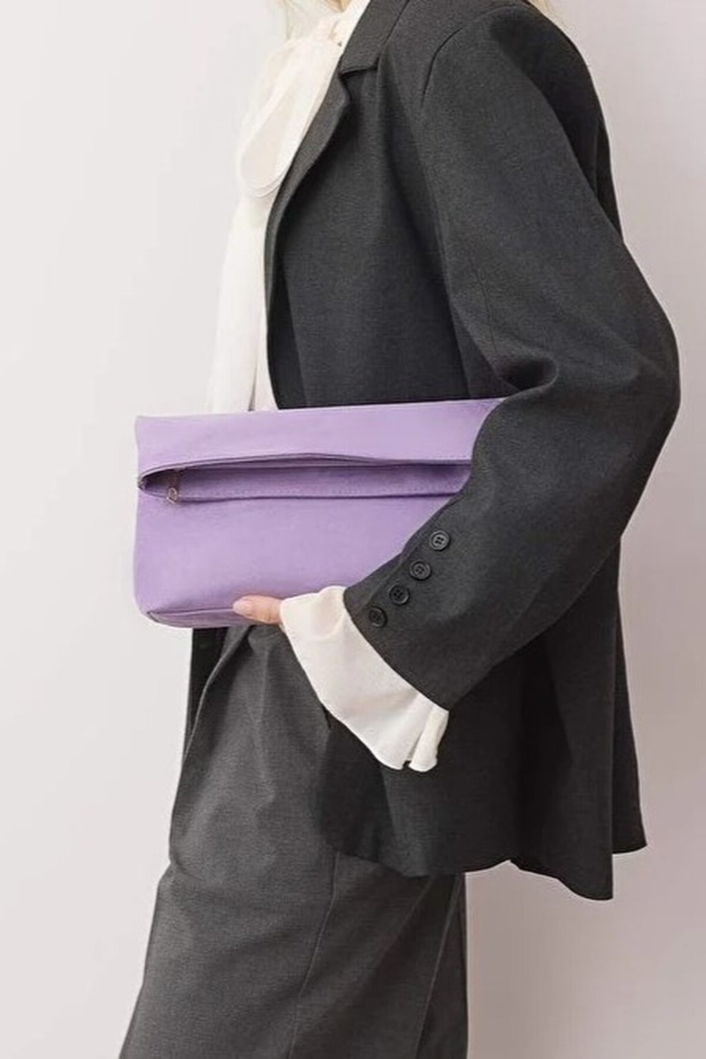 Suede Women's Clutch Bag