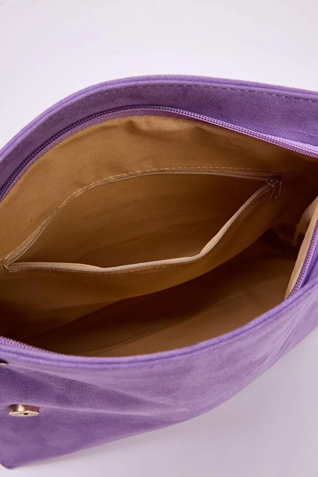 Suede Women's Clutch Bag