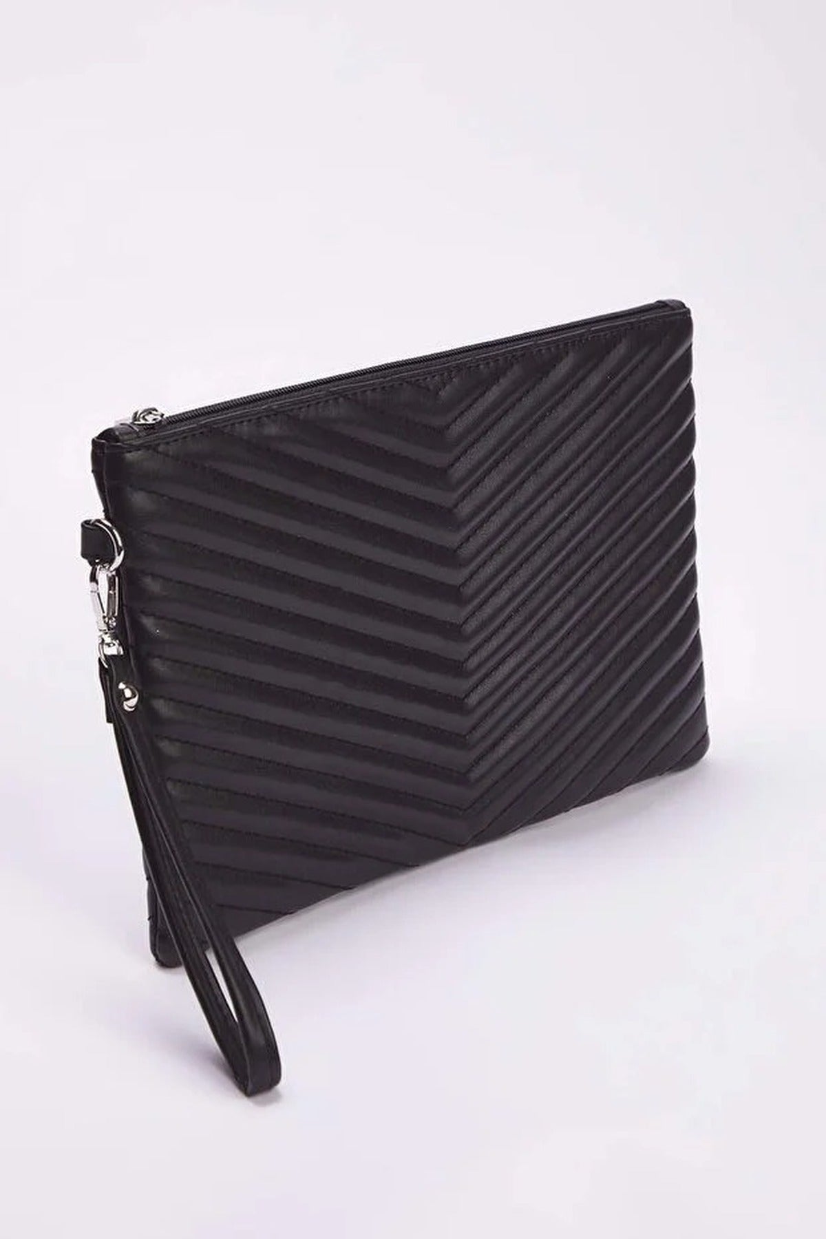 Textured Women's Clutch Bag