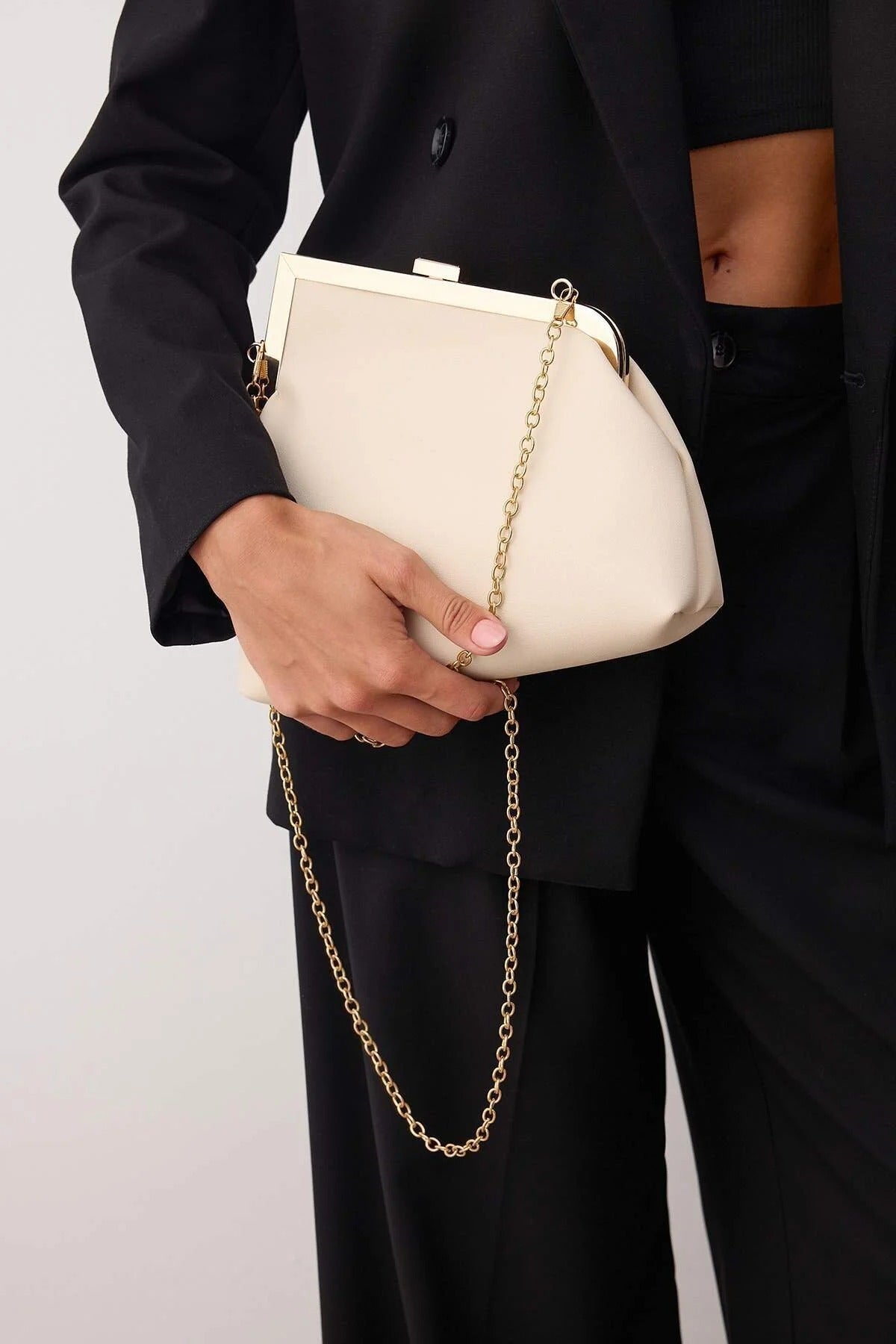 Asymmetrical Women's Stylish Clutch Handbag