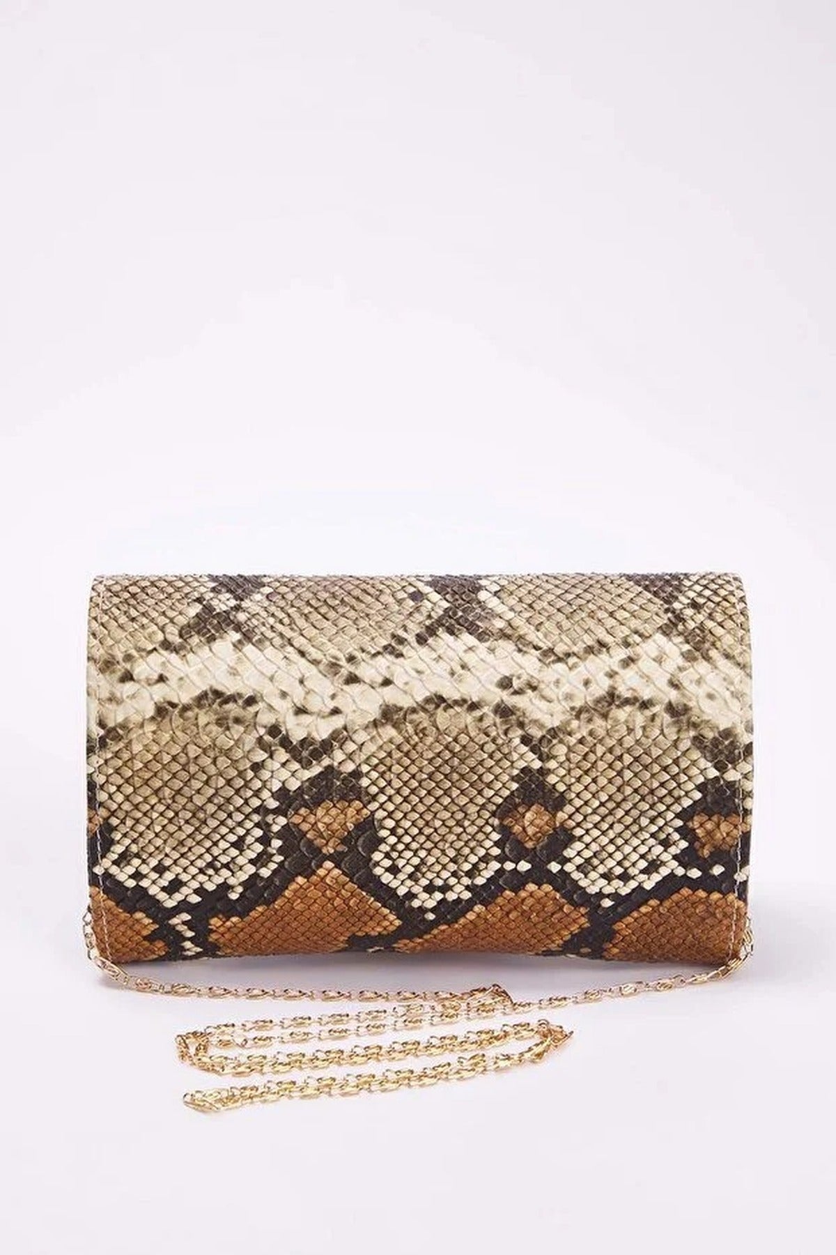 Leopard Patterned Women's Stylish Mini Clutch Handbag