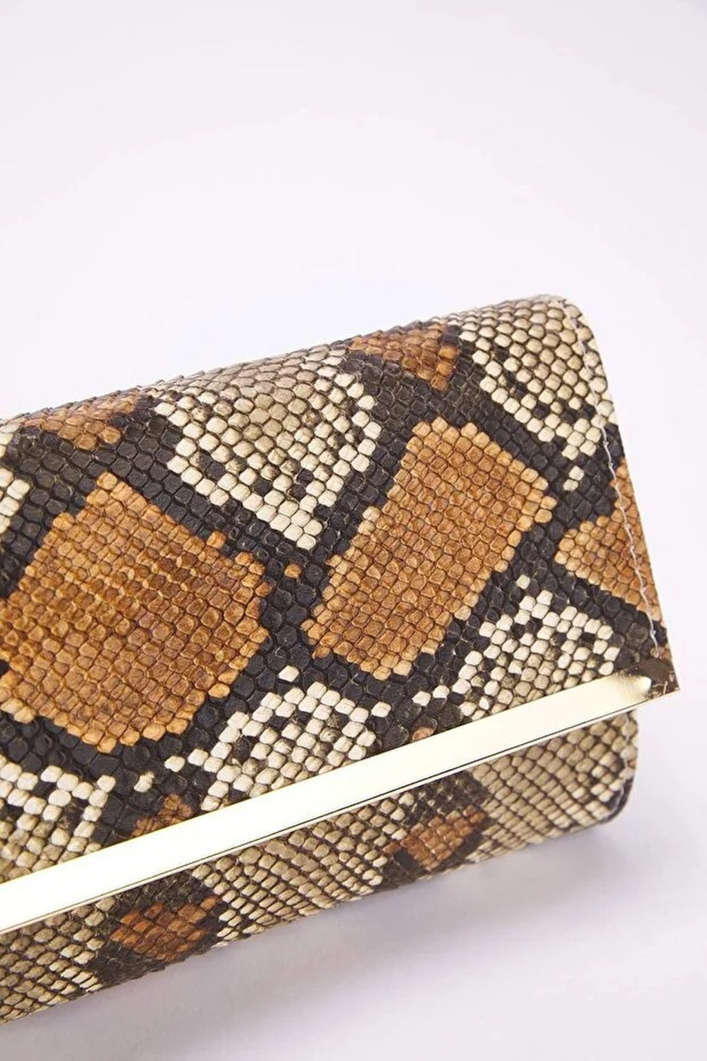 Leopard Patterned Women's Stylish Mini Clutch Handbag