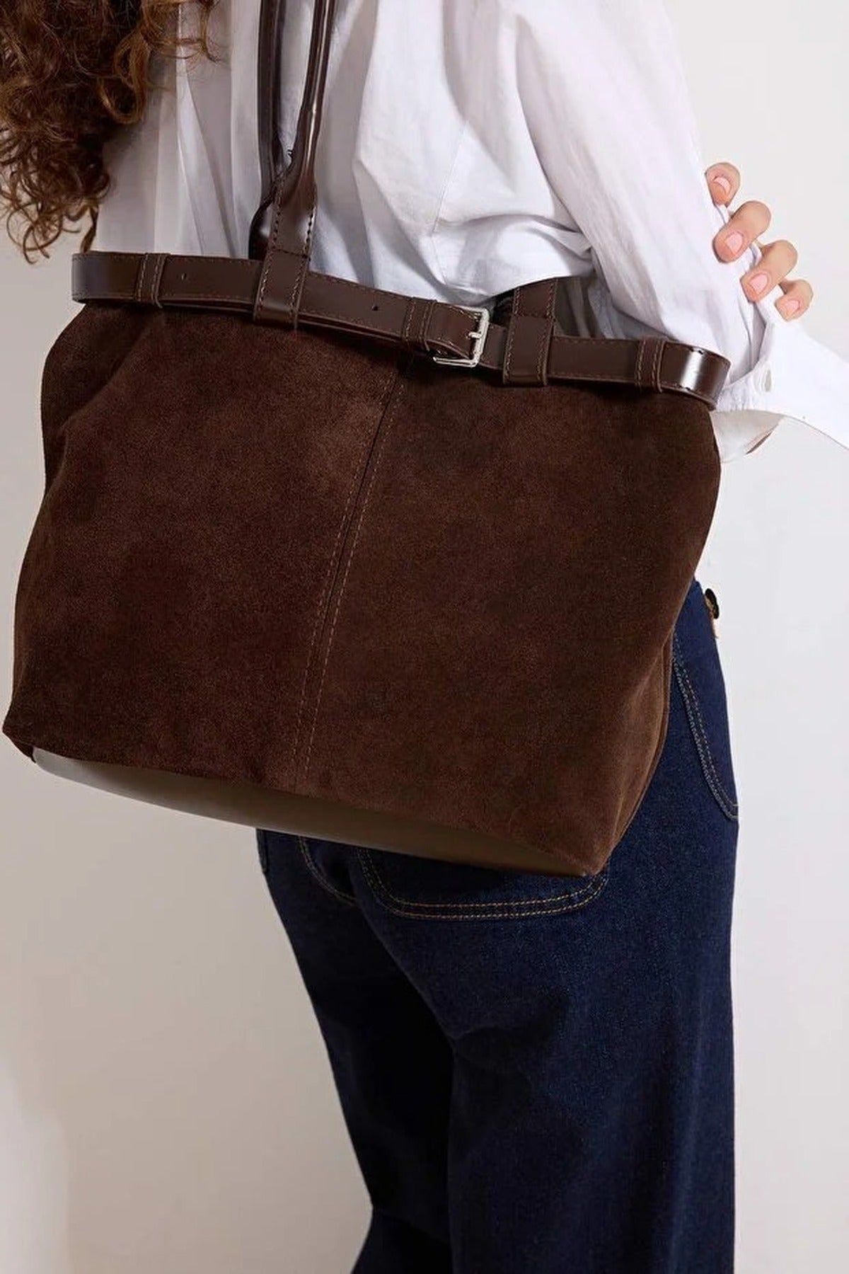 Original Suede Women's Midi Shoulder Bag