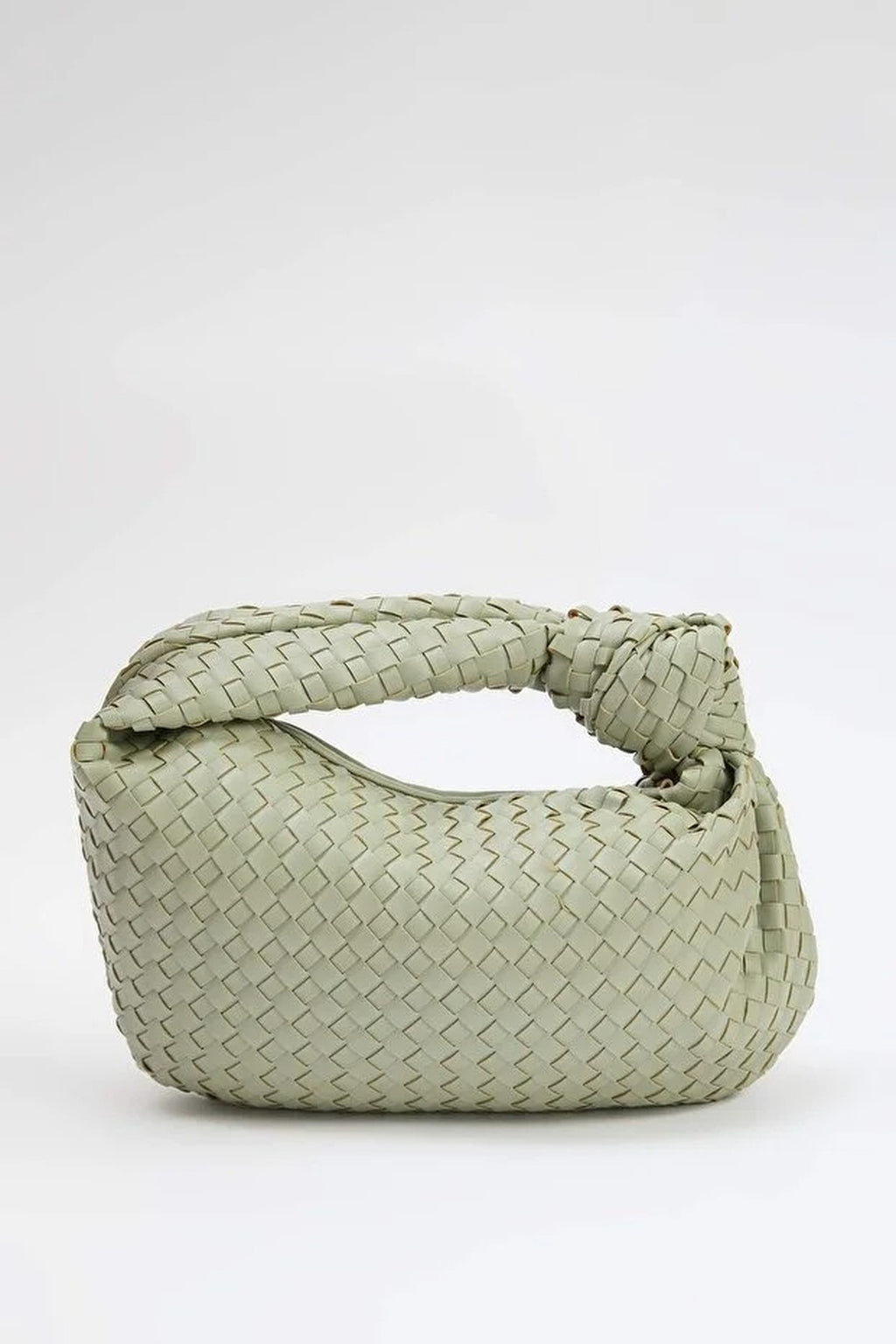 Women's Mini Shoulder Bag with Knitted Details