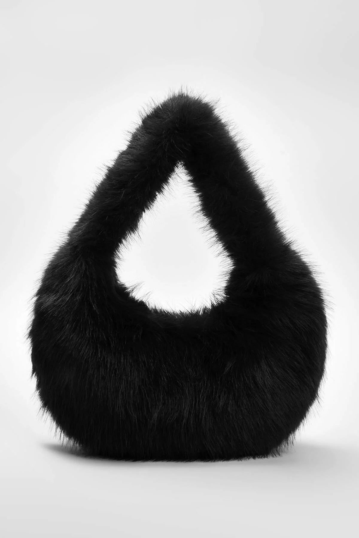 Faux Fur Women's Hand and Shoulder Bag