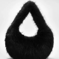 Faux Fur Women's Hand and Shoulder Bag