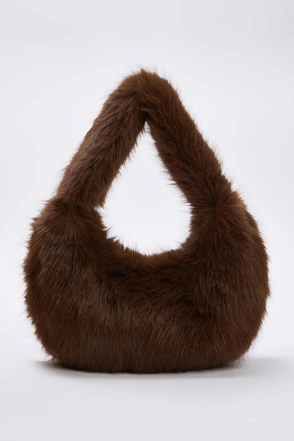 Faux Fur Women's Hand and Shoulder Bag