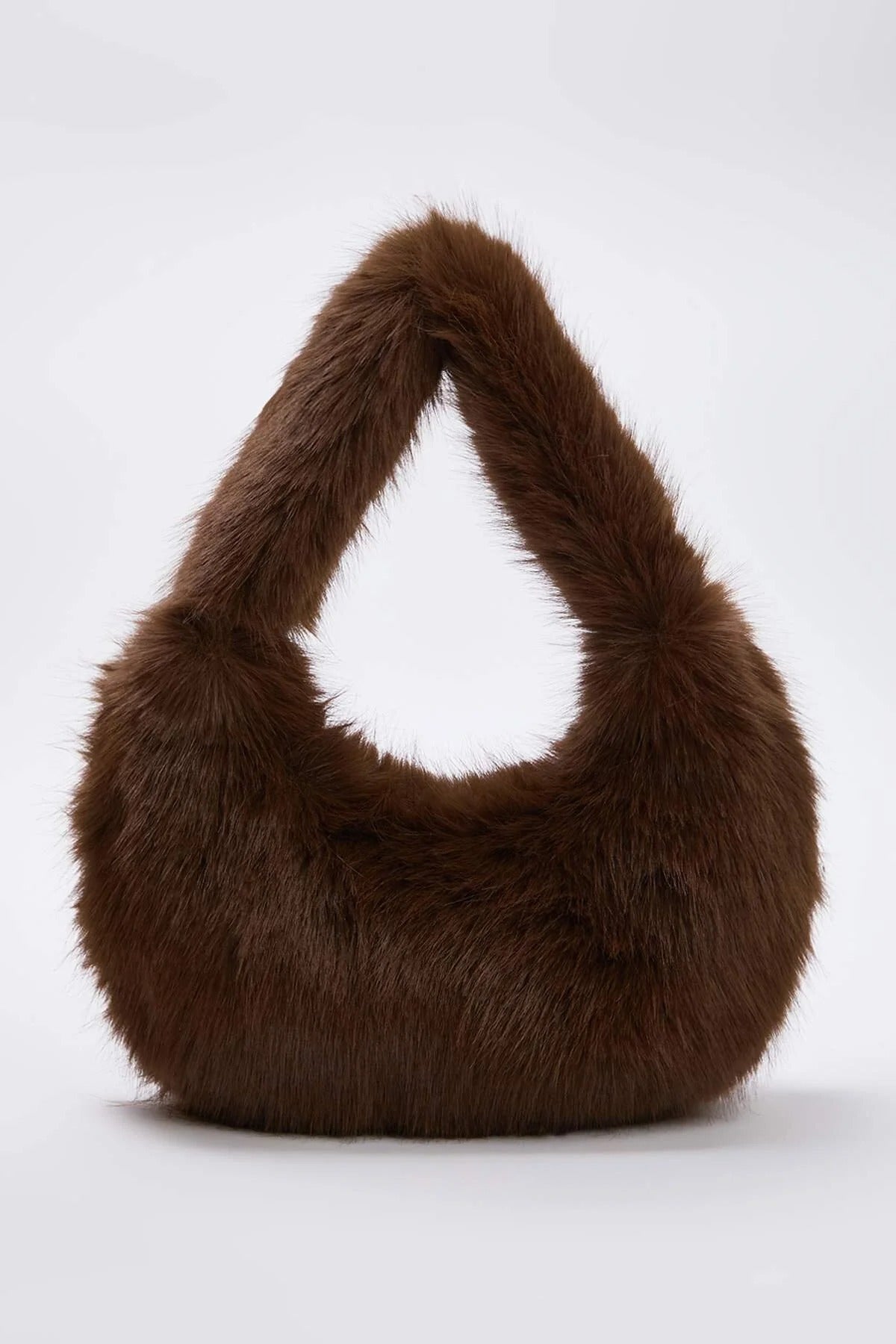 Faux Fur Women's Hand and Shoulder Bag