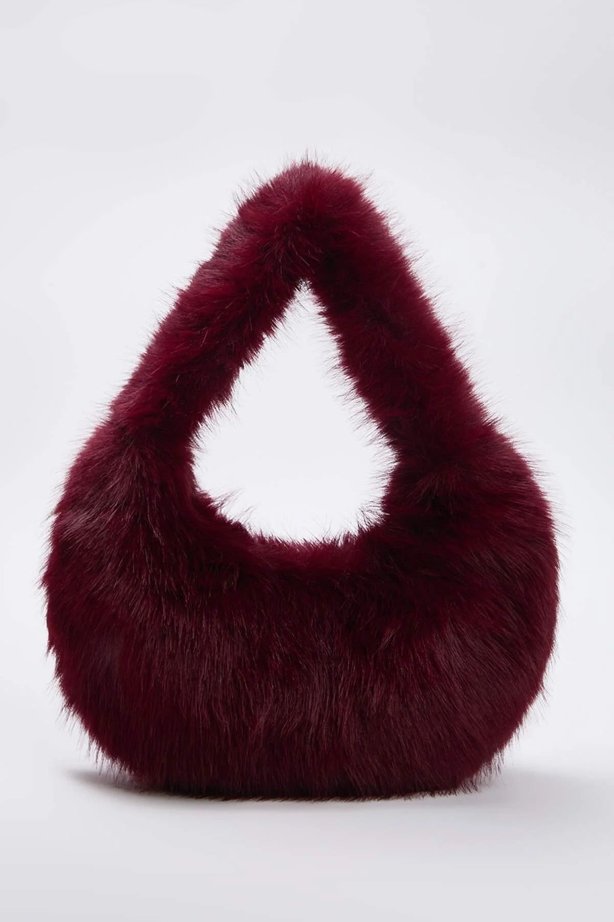 Faux Fur Women's Hand and Shoulder Bag