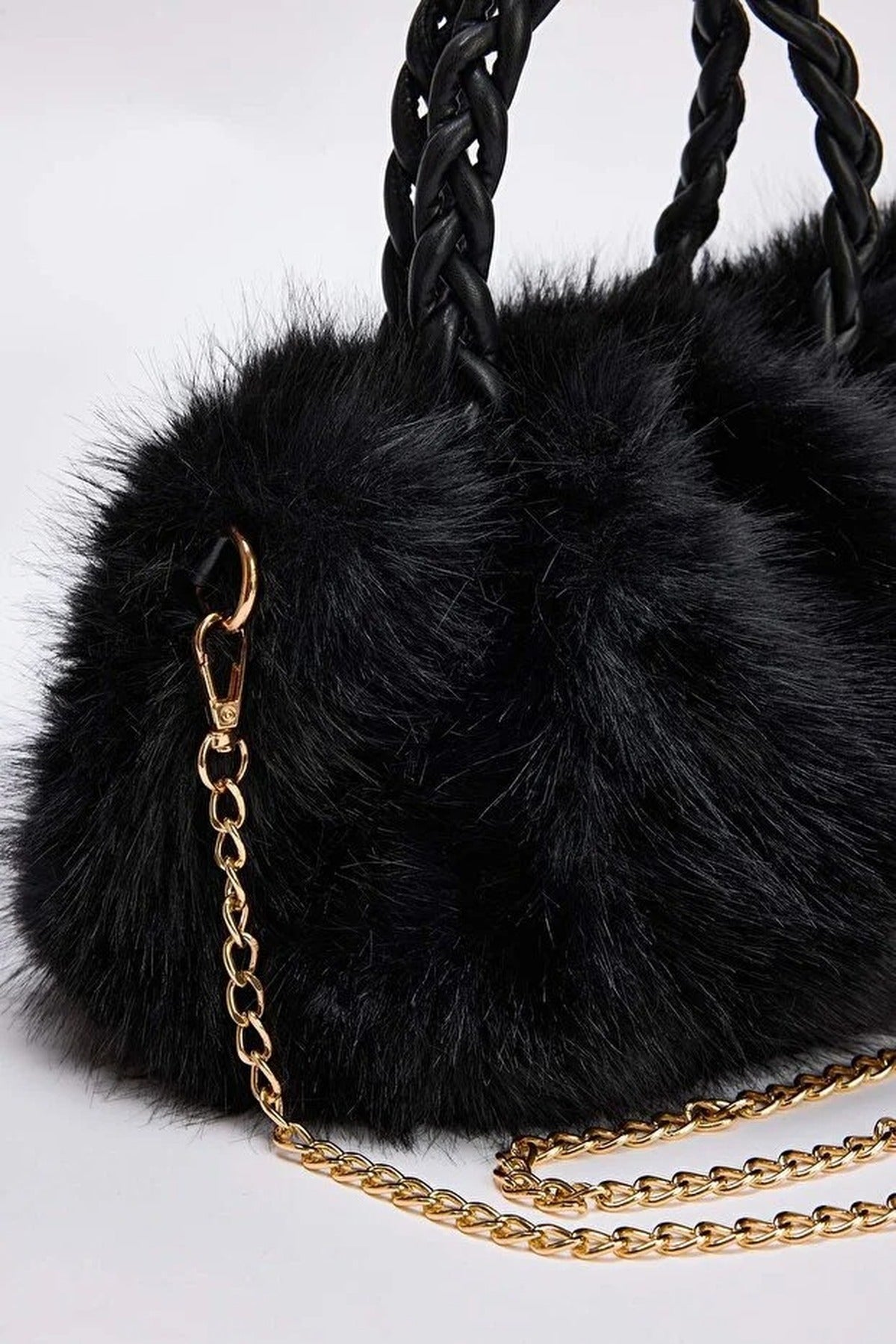 Fur Women's Shoulder and Handbag