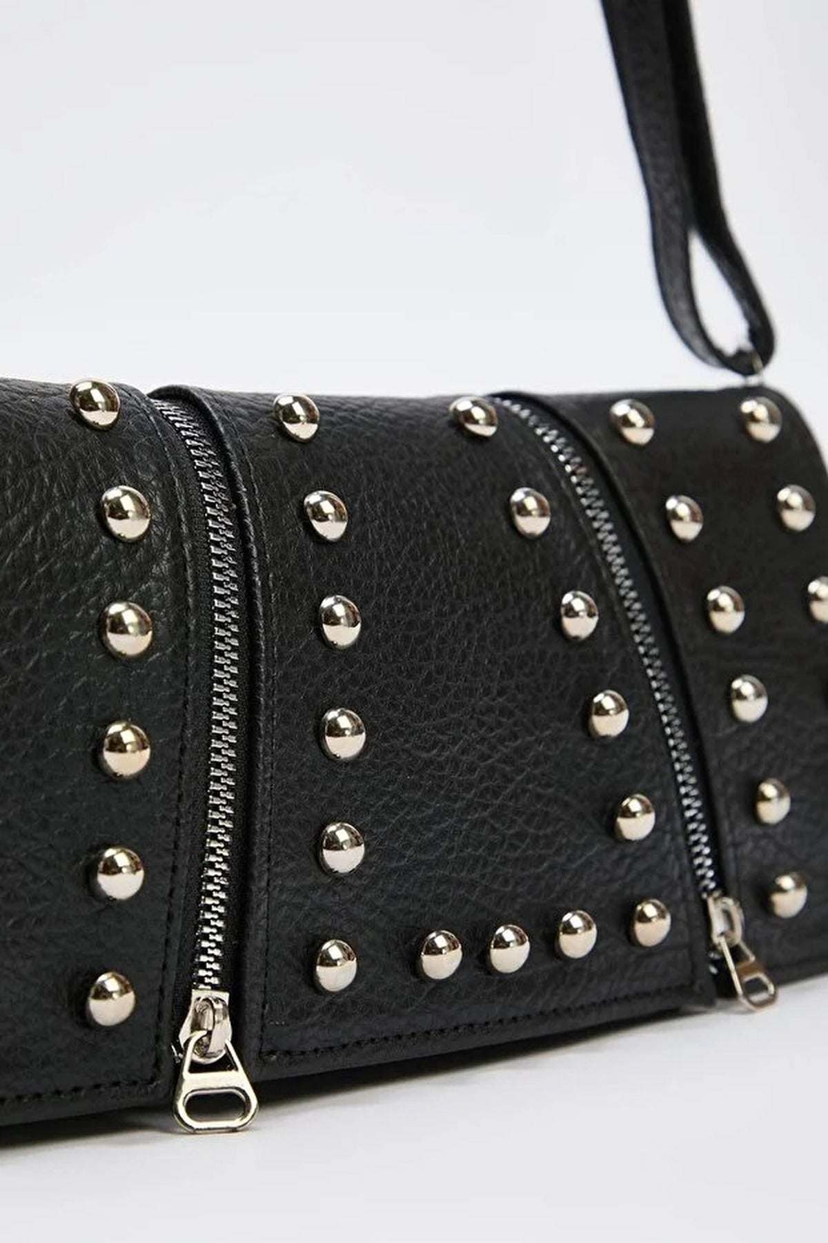 Women's Mini Shoulder Bag with Troc Details