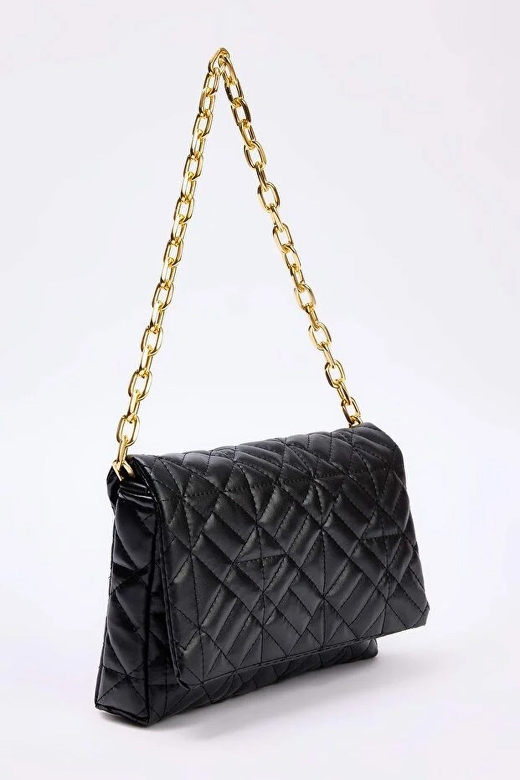 Quilted Chain Strap Hand and Shoulder Bag