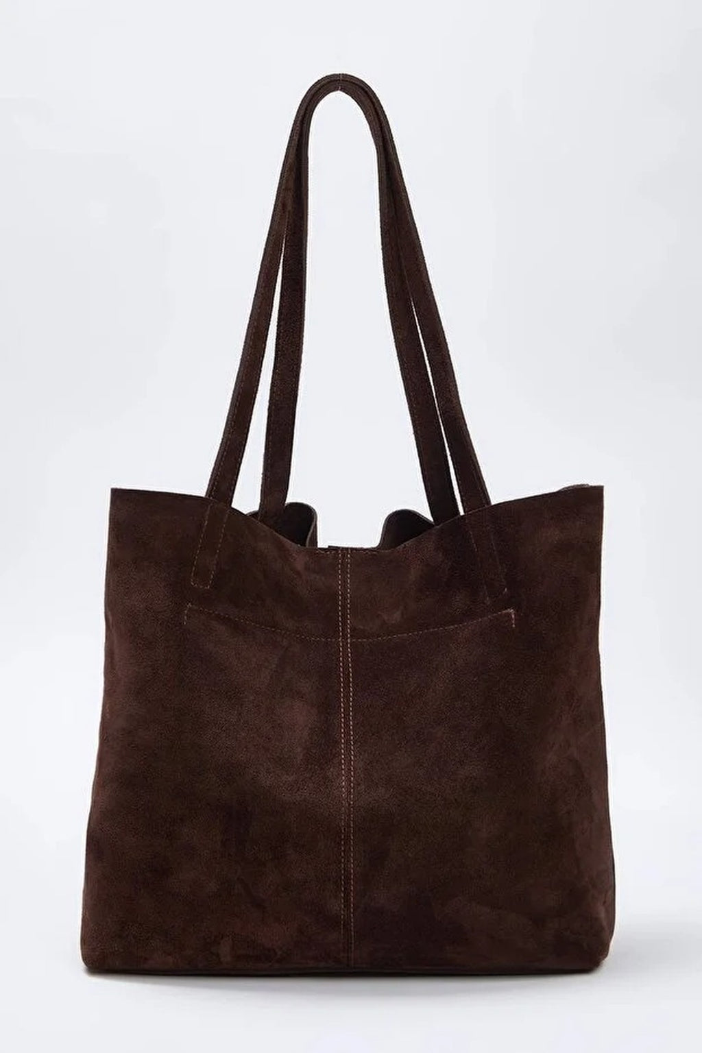 Genuine Leather Suede Women's Maxi Shoulder Bag