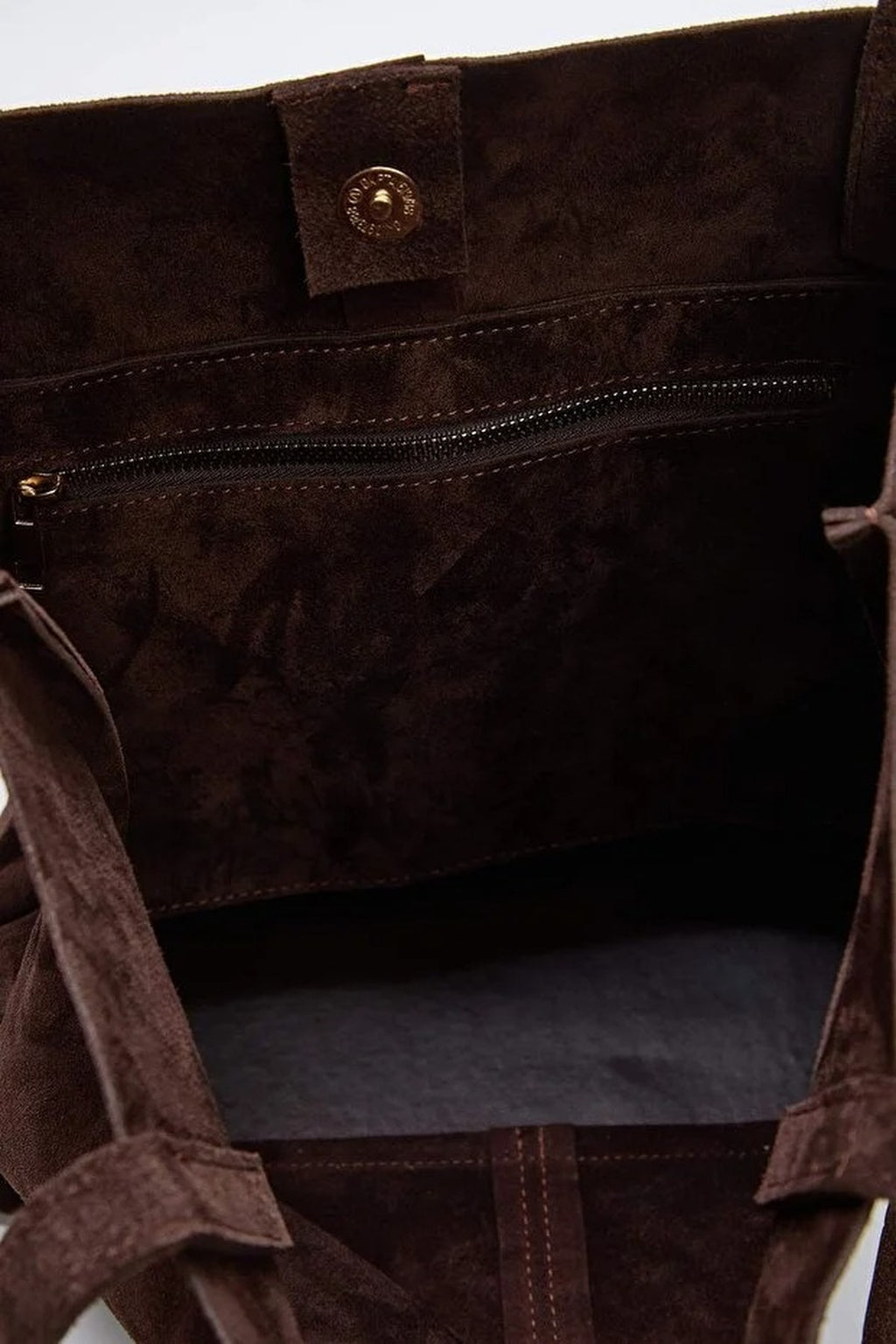 Genuine Leather Suede Women's Maxi Shoulder Bag