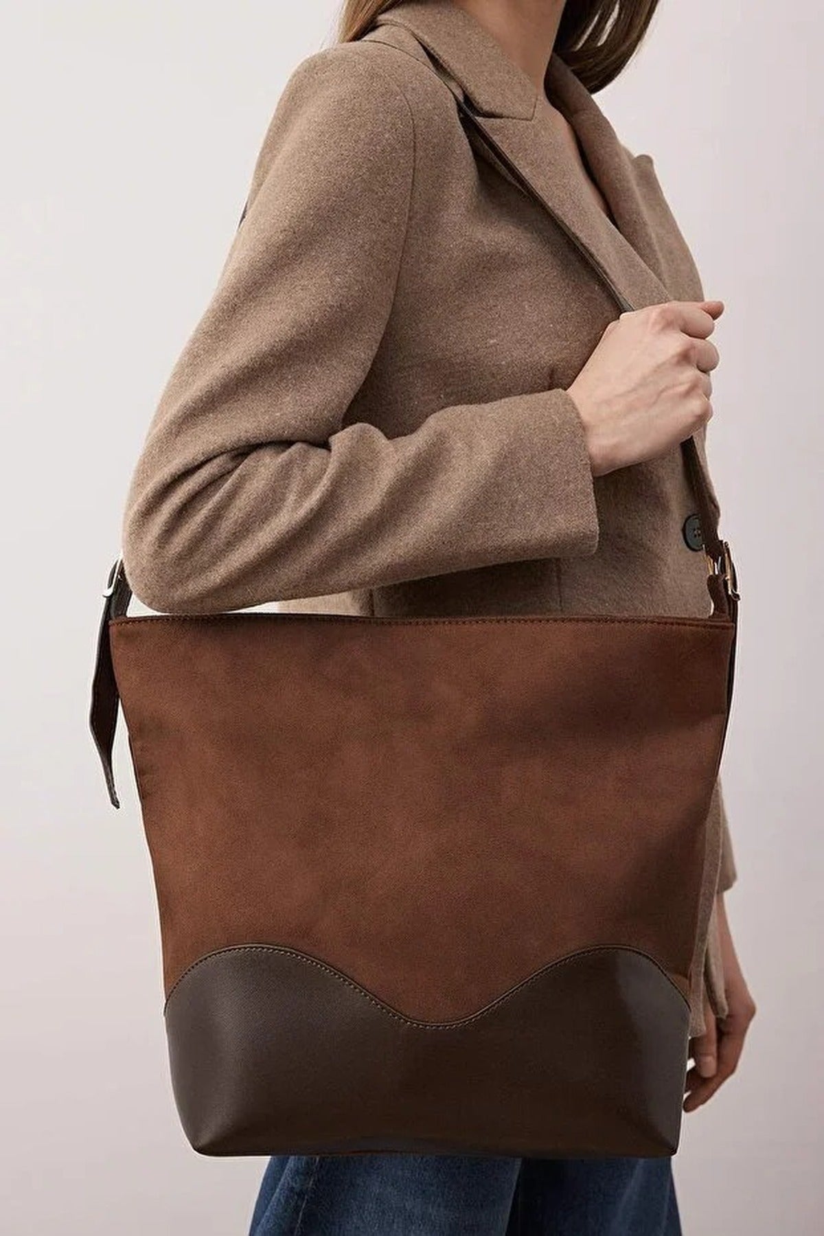 Suede Women's Shoulder Bag