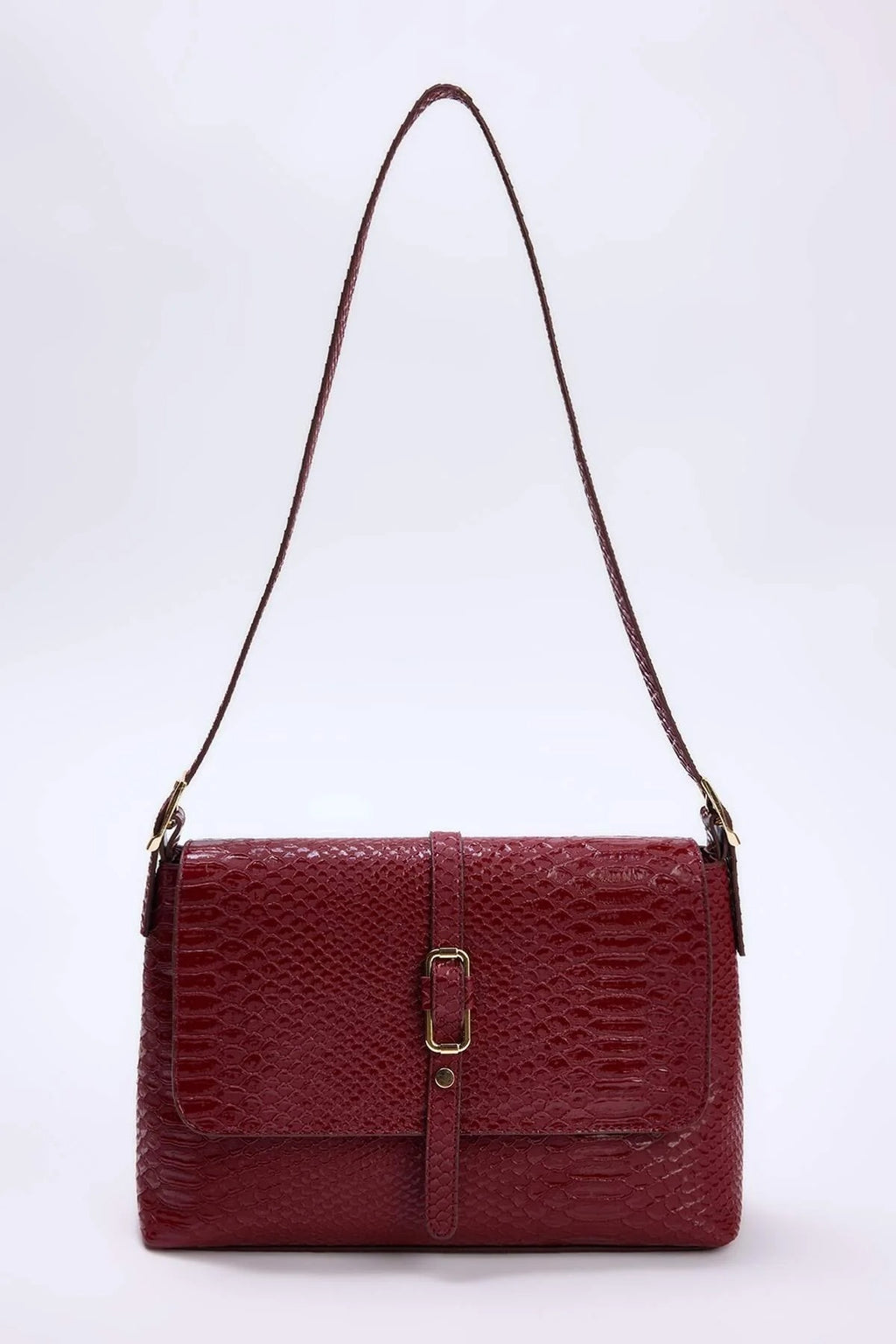Women's Mini City Shoulder Bag with Metallic Details