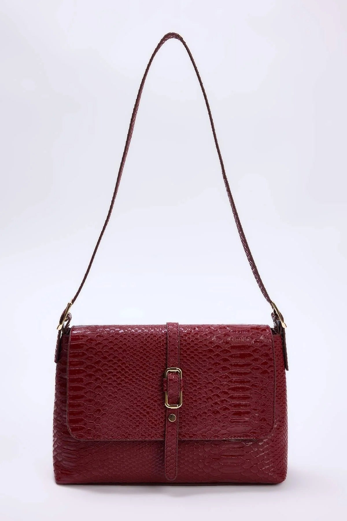 Women's Mini City Shoulder Bag with Metallic Details