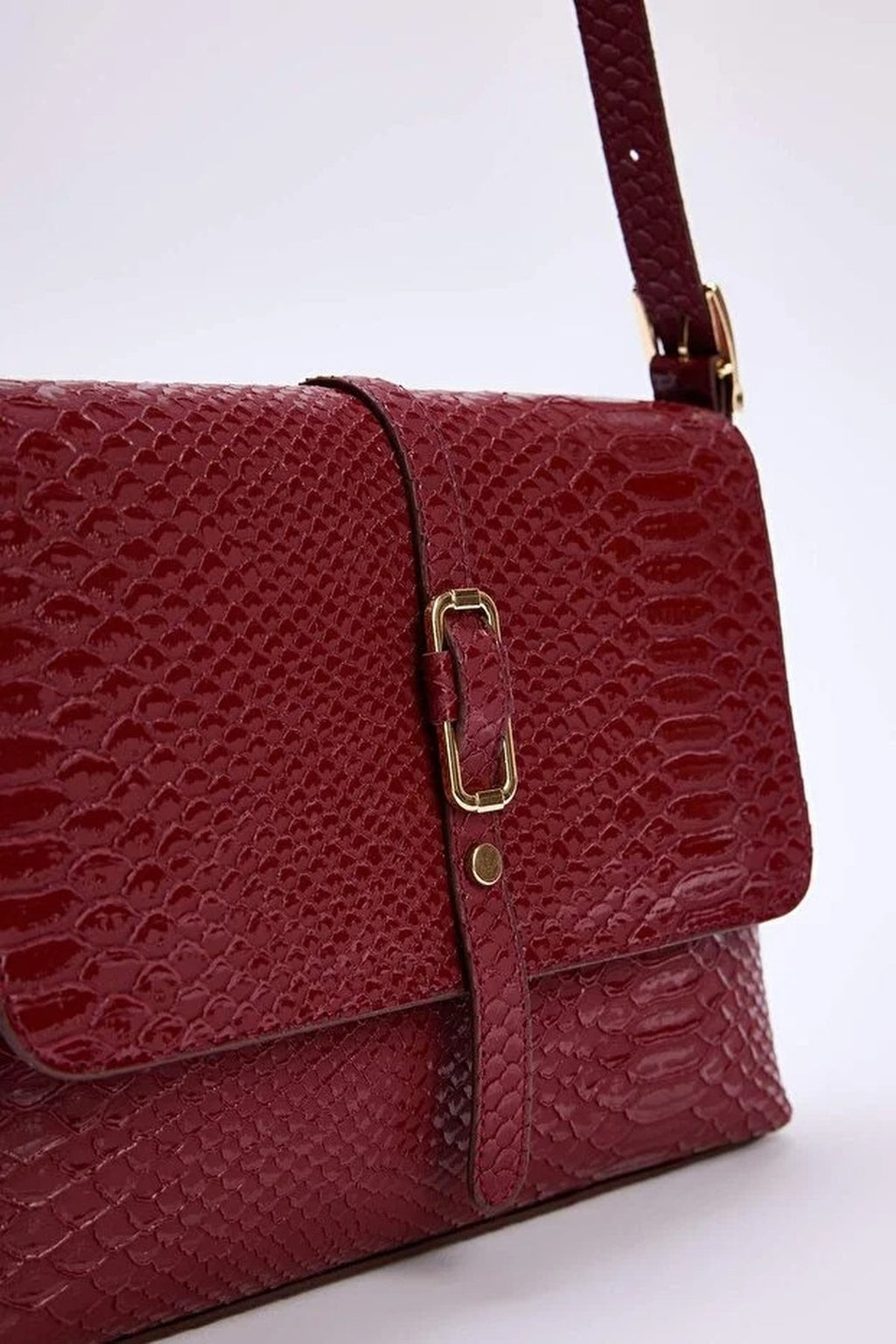 Women's Mini City Shoulder Bag with Metallic Details