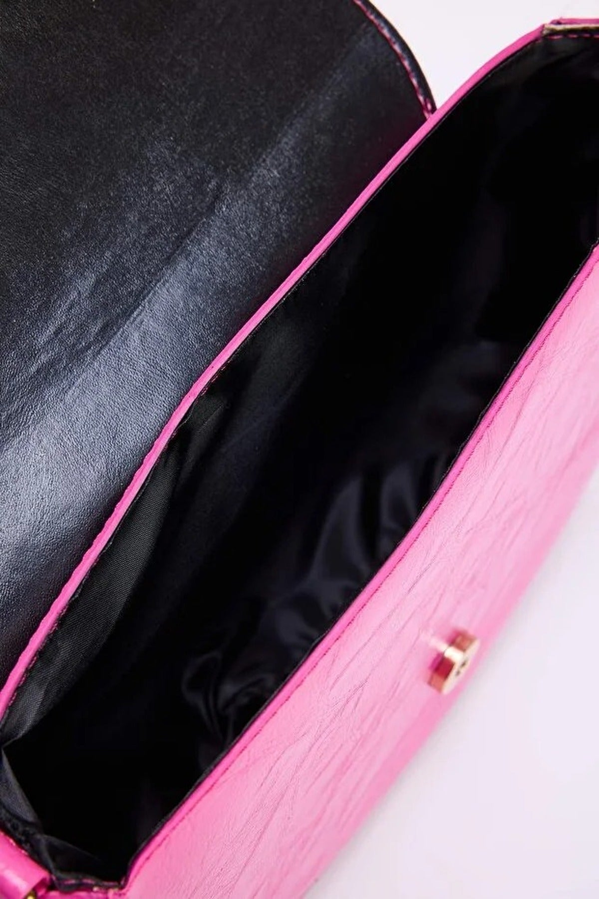 Women's Mini City Shoulder Bag with Metal Buckle Detail