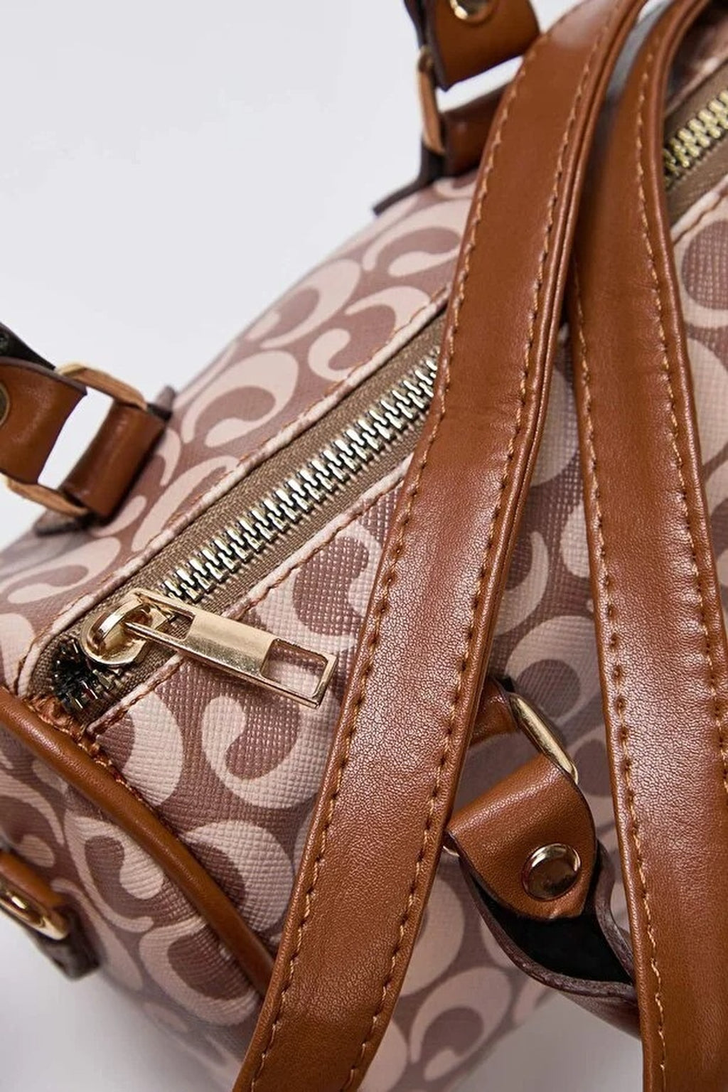Patterned Adjustable Strap Women's Mini City Shoulder Bag