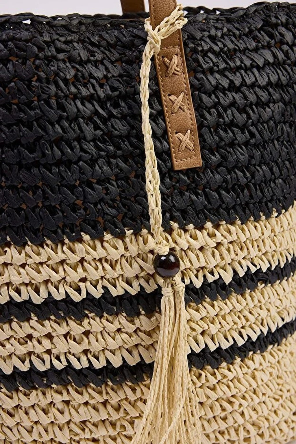 Large Woven Straw Shoulder Bag for Women
