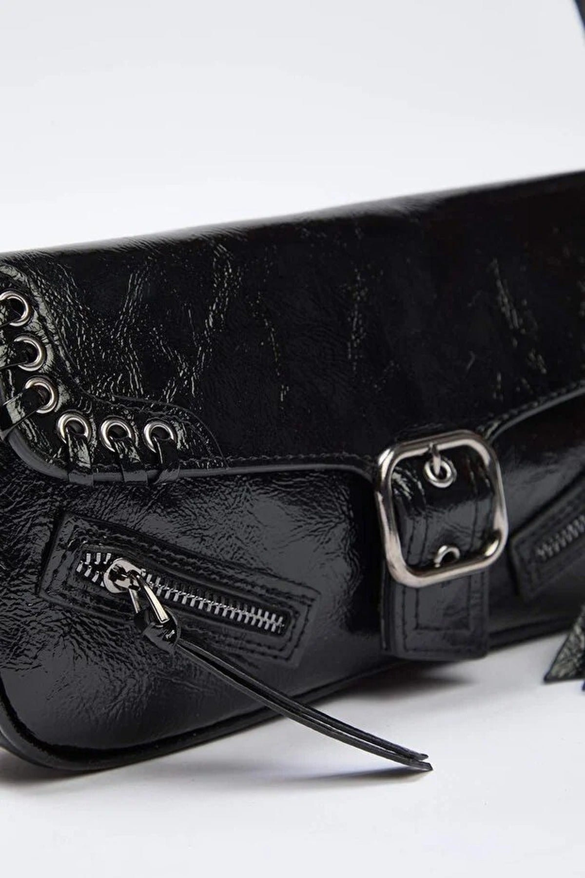 Eyelet Detail Mini Women's City Hand and Shoulder Bag