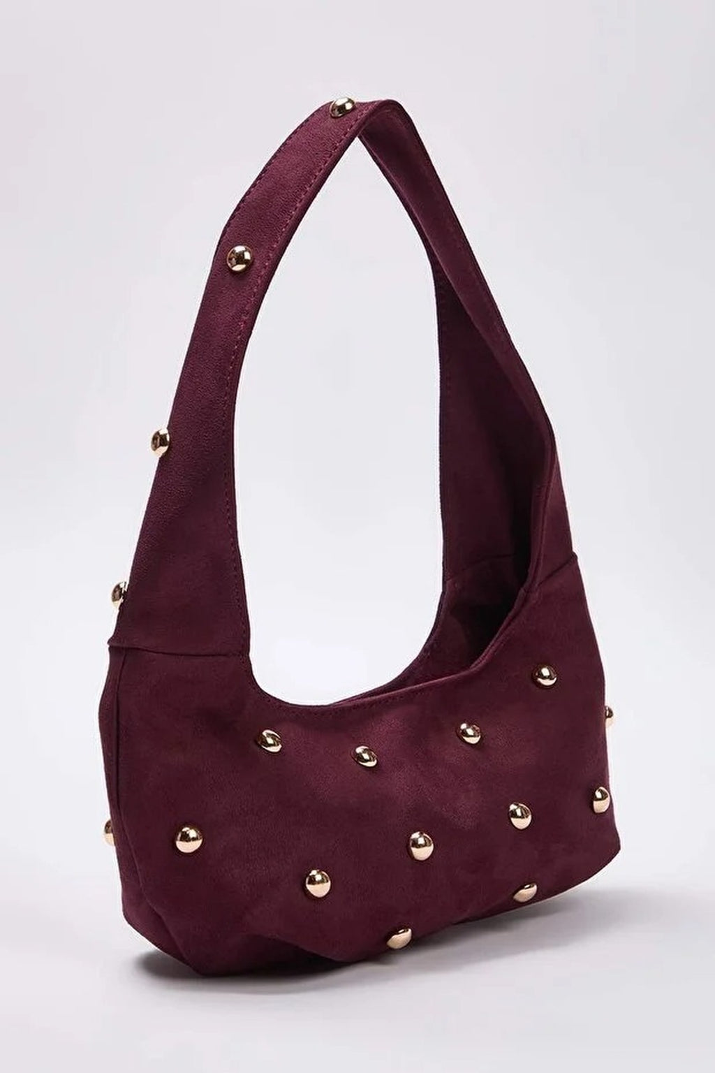 Trok Stone Embellished Women's Oval Medium Size Hand and Shoulder Bag