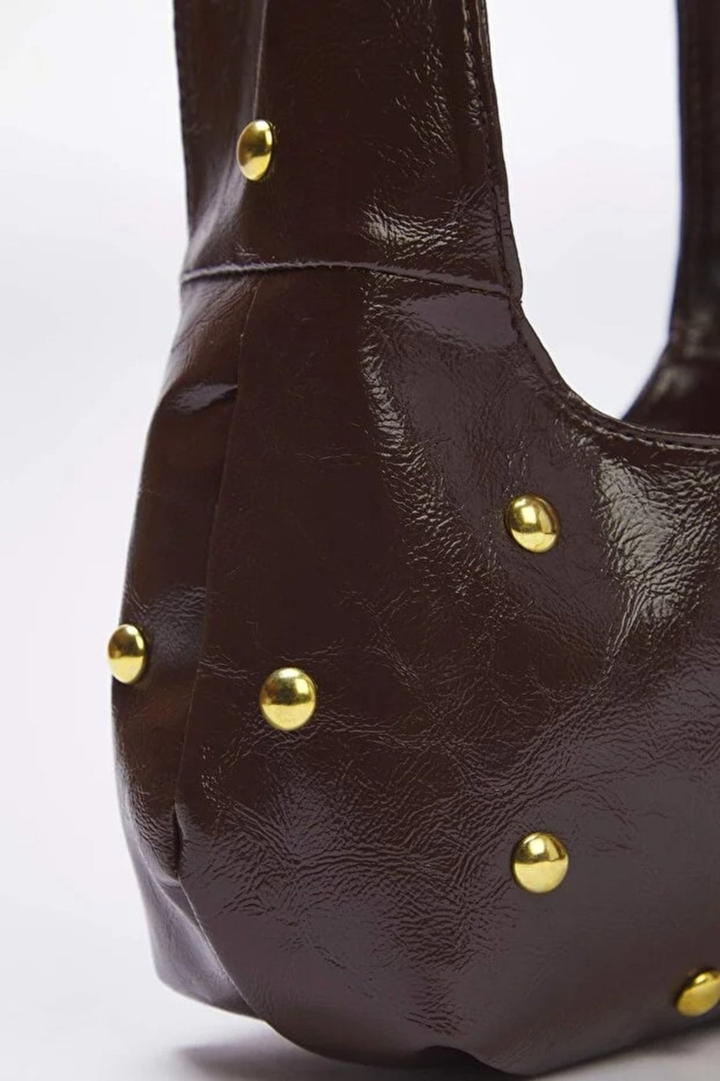 Trok Stone Embellished Women's Oval Medium Size Hand and Shoulder Bag