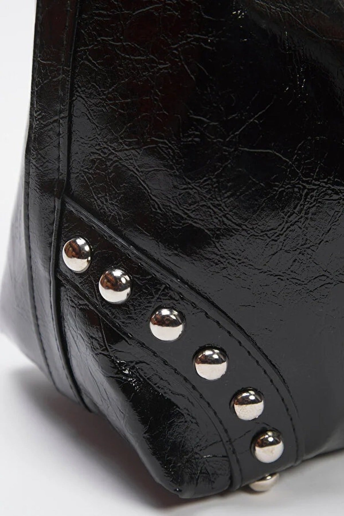 Trok Stone Embellished Belt Buckle Oval Women's Shoulder Bag