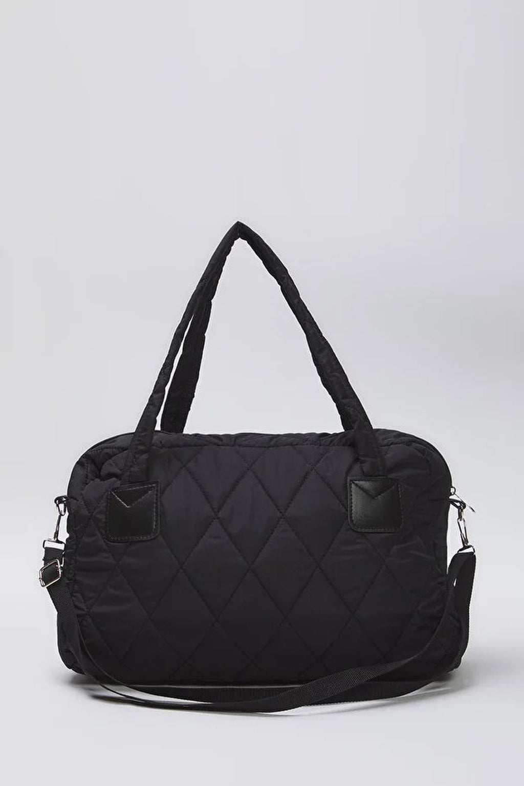 Large Quilted Puffy Women's Handbag and Shoulder Bag with Wallet